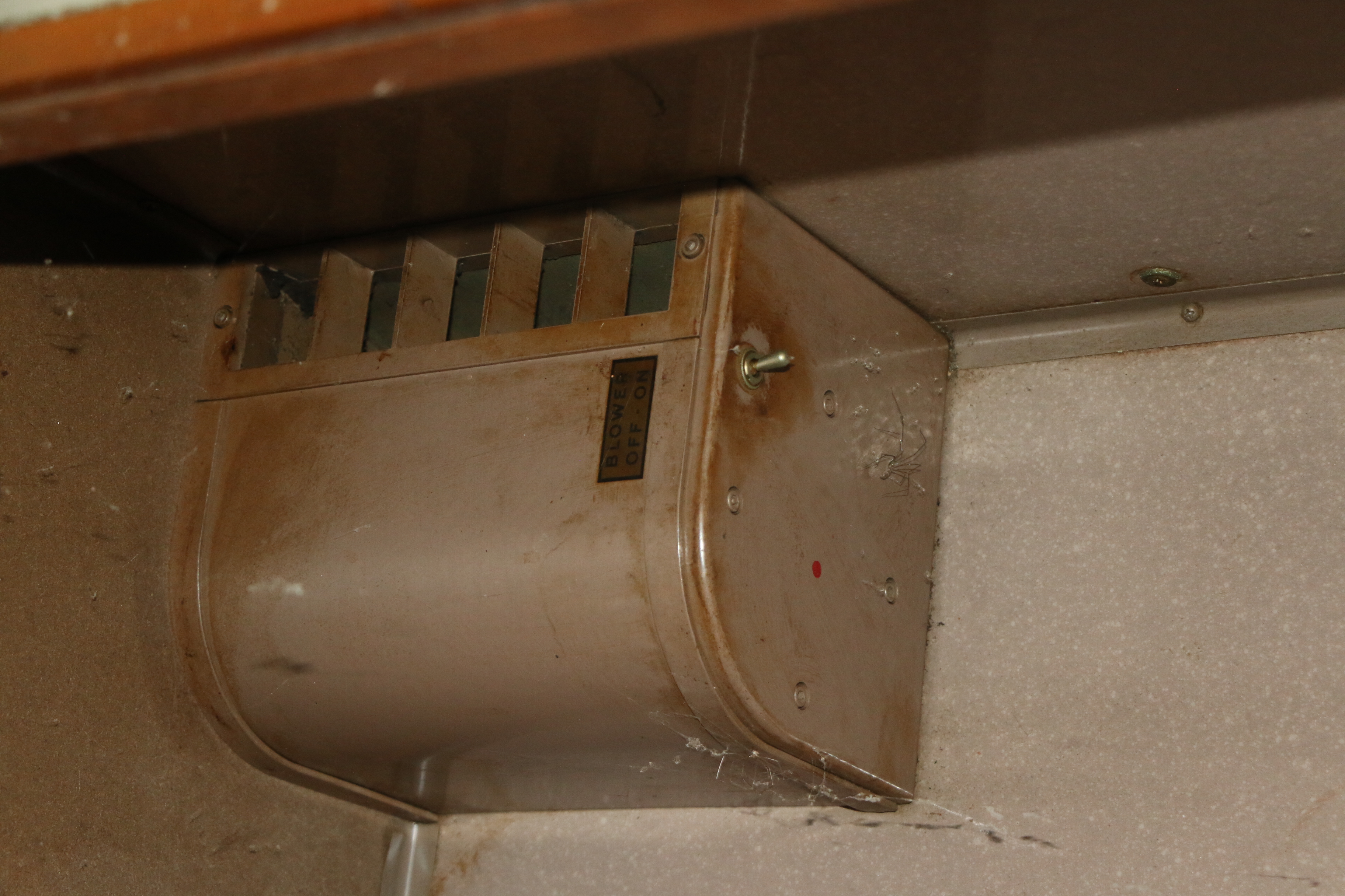 Mid Century Phone Booth with Seat and Coin Fed Rotary Dial Telephone