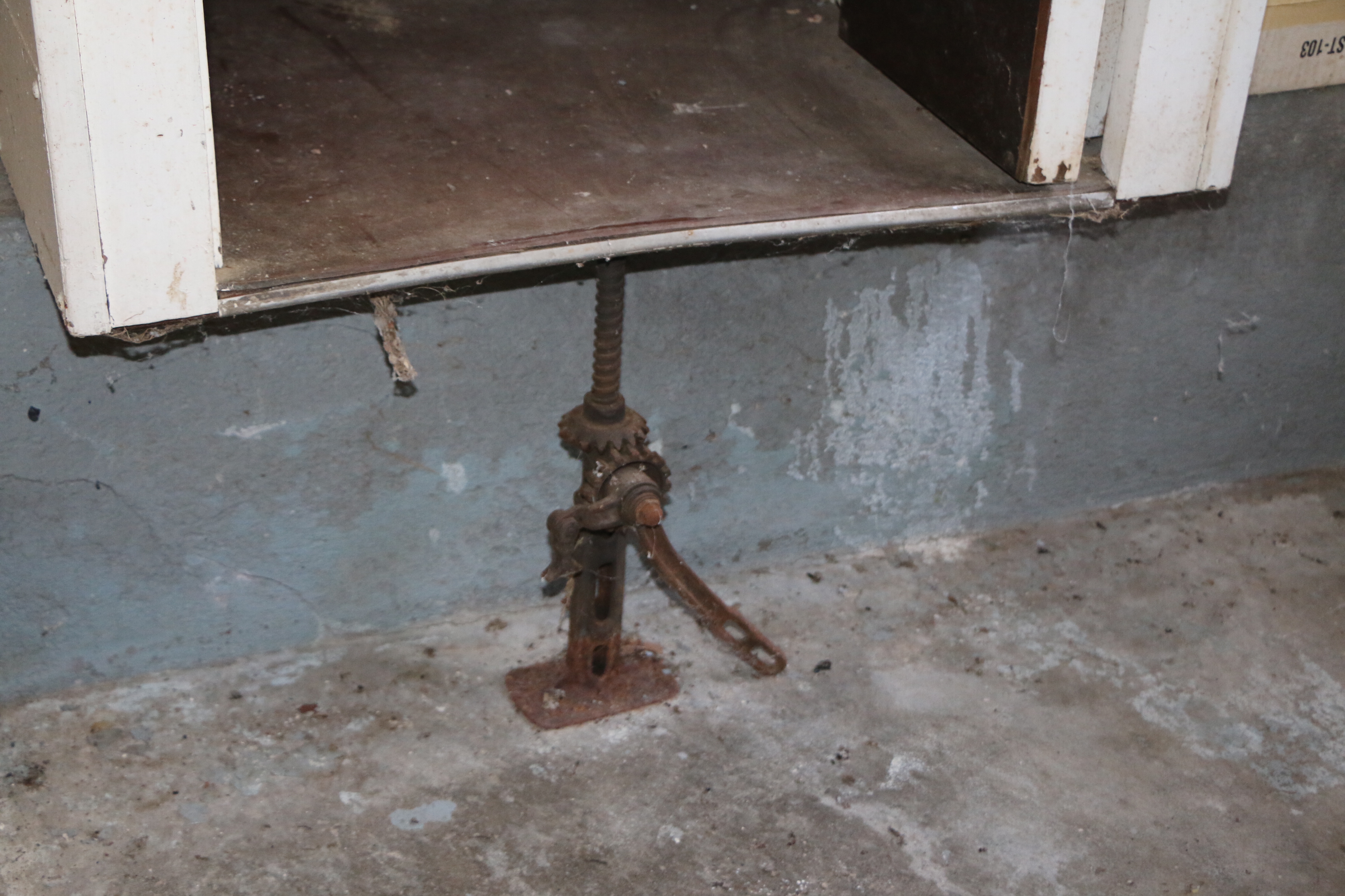 Mid Century Phone Booth with Seat and Coin Fed Rotary Dial Telephone