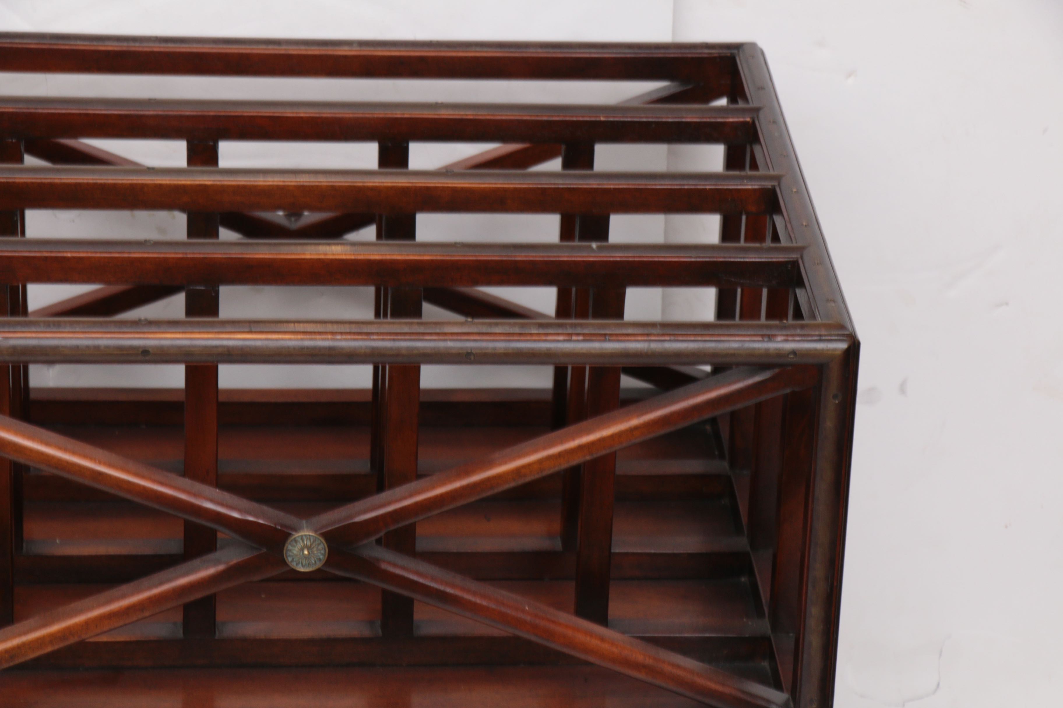 Two George III Style Mahogany-Stained Canterburies, 20th Century