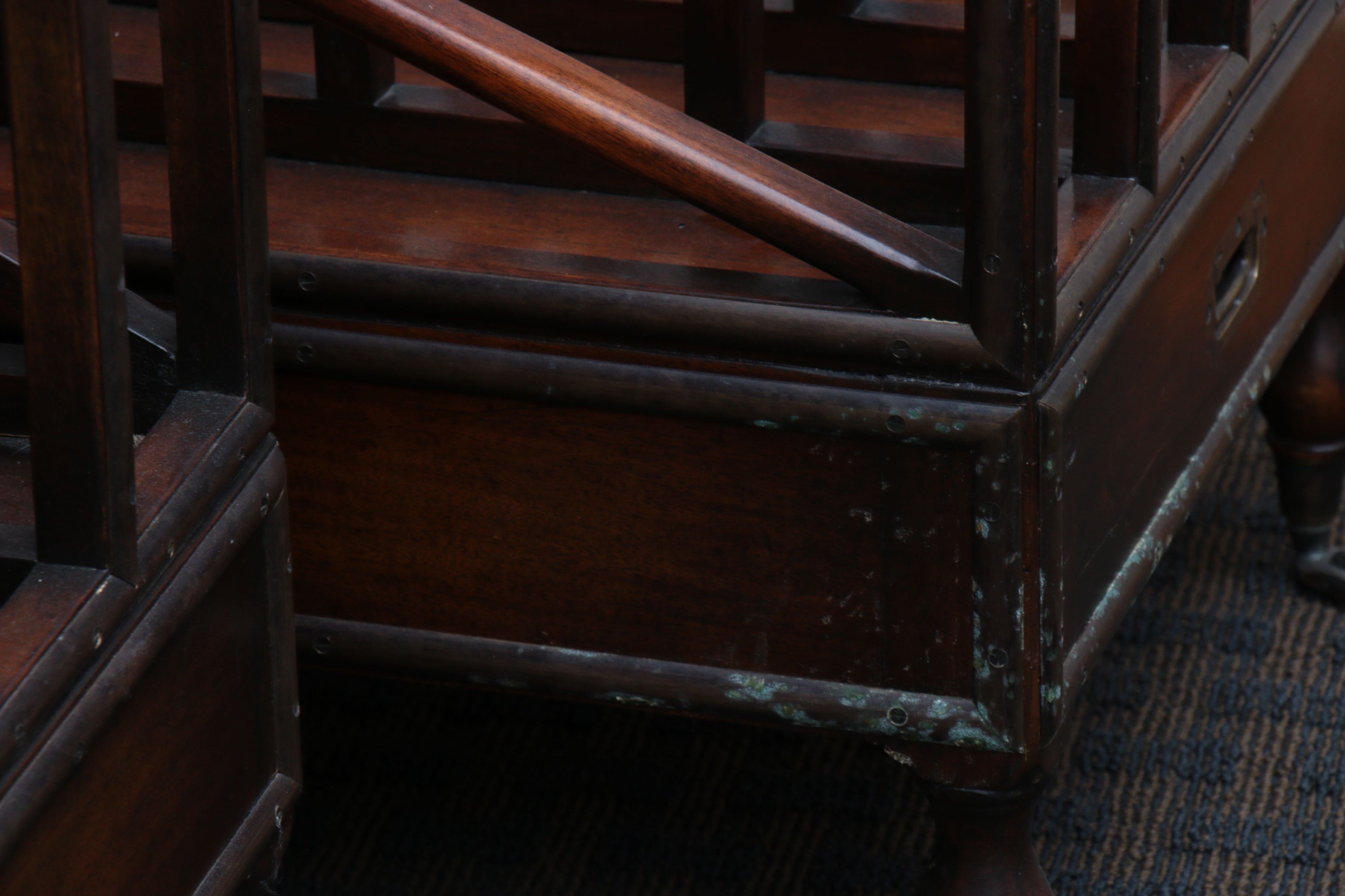 Two George III Style Mahogany-Stained Canterburies, 20th Century