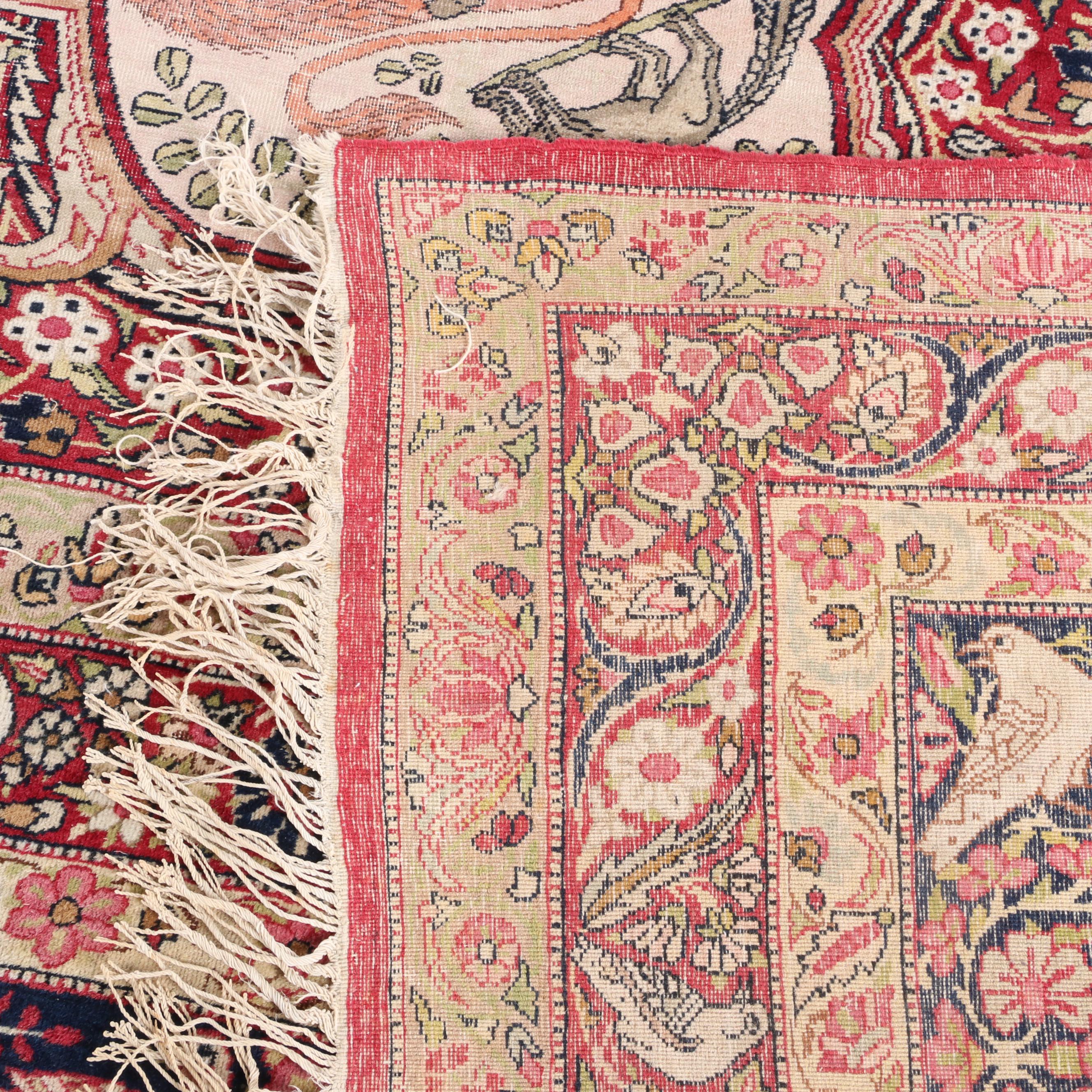 13'11 x 20'5 Lavar Kerman Southeast Persian Pictorial Carpet, circa 1890