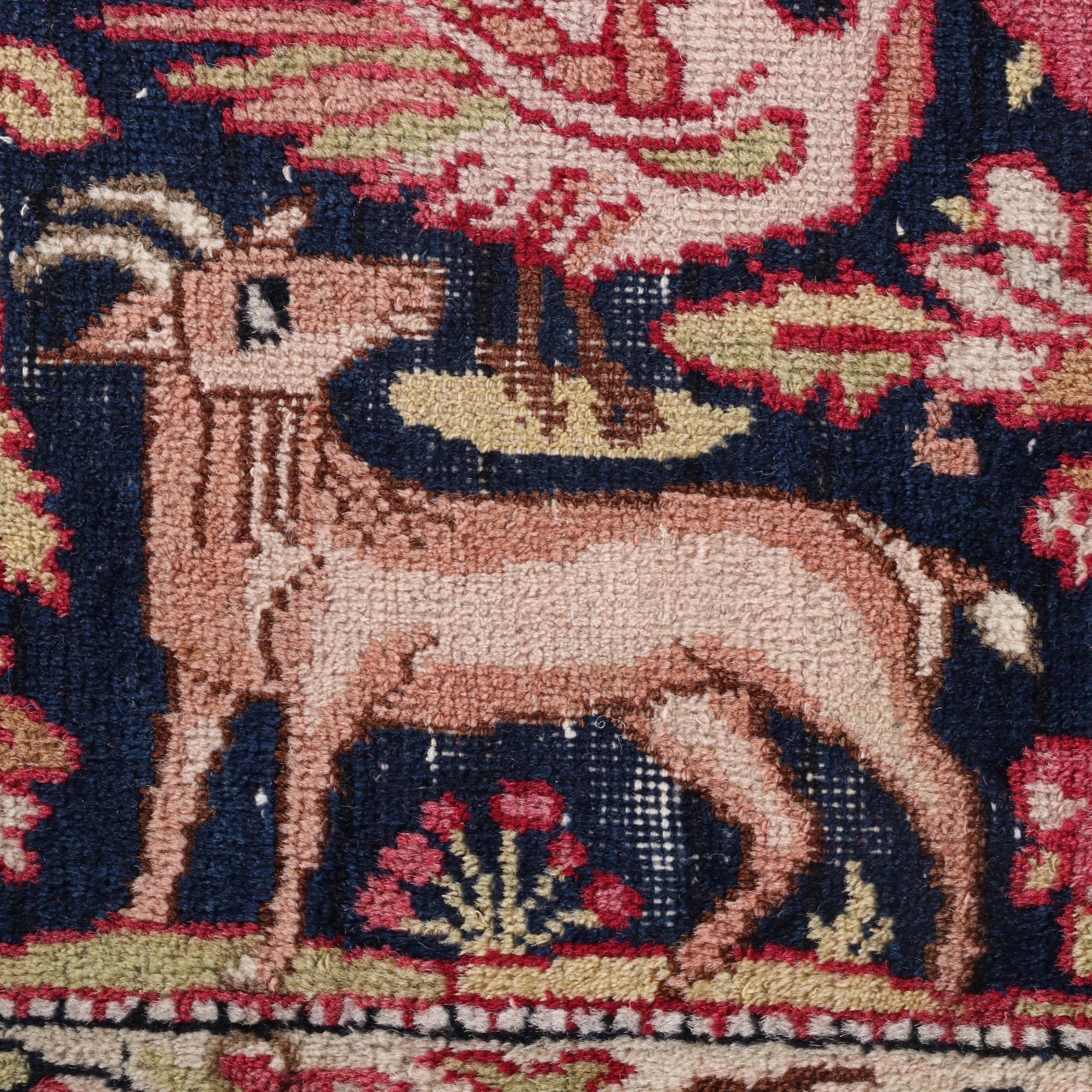 13'11 x 20'5 Lavar Kerman Southeast Persian Pictorial Carpet, circa 1890