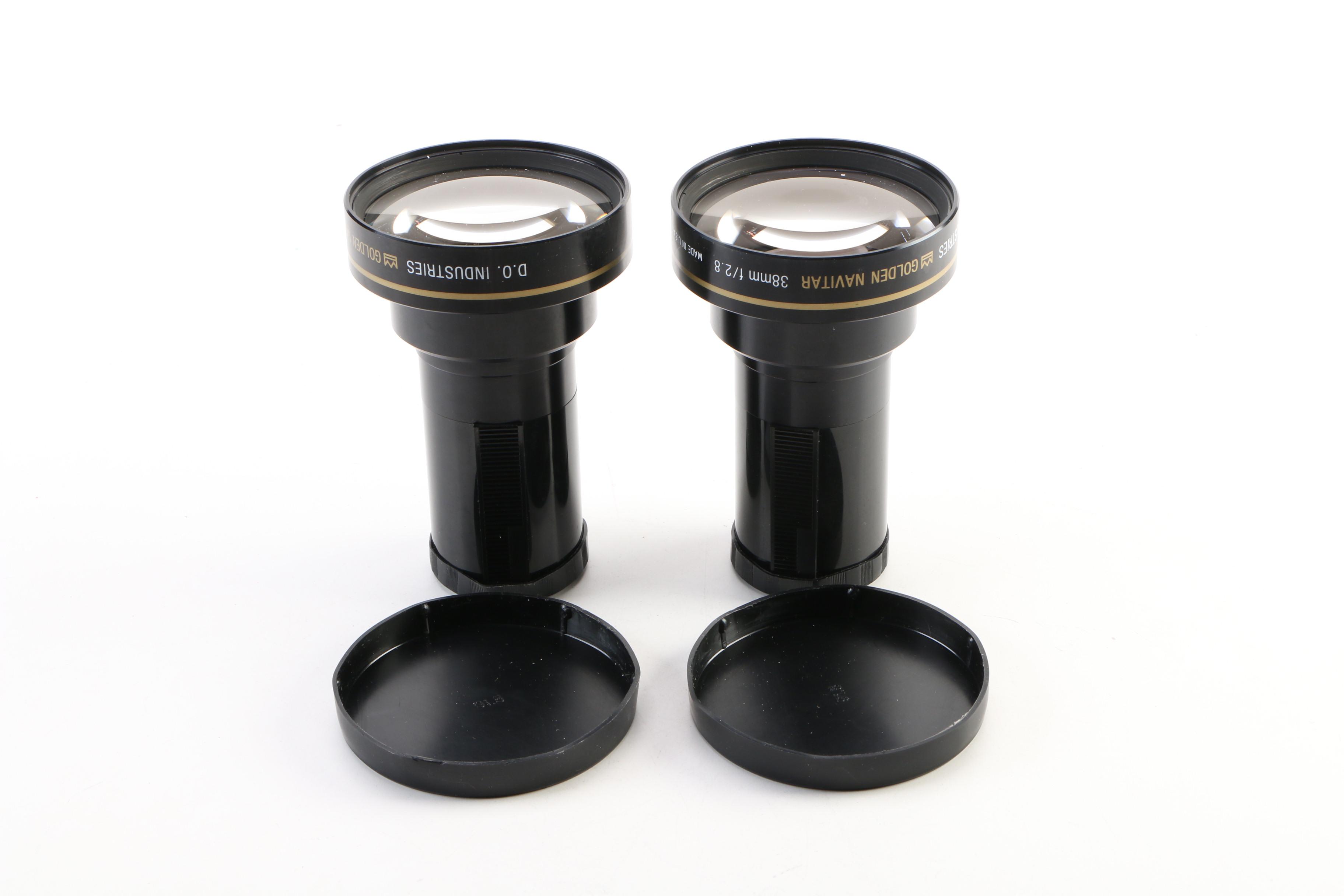 D. O. Industries Golden Navitar Slide Projection Lenses EBTH