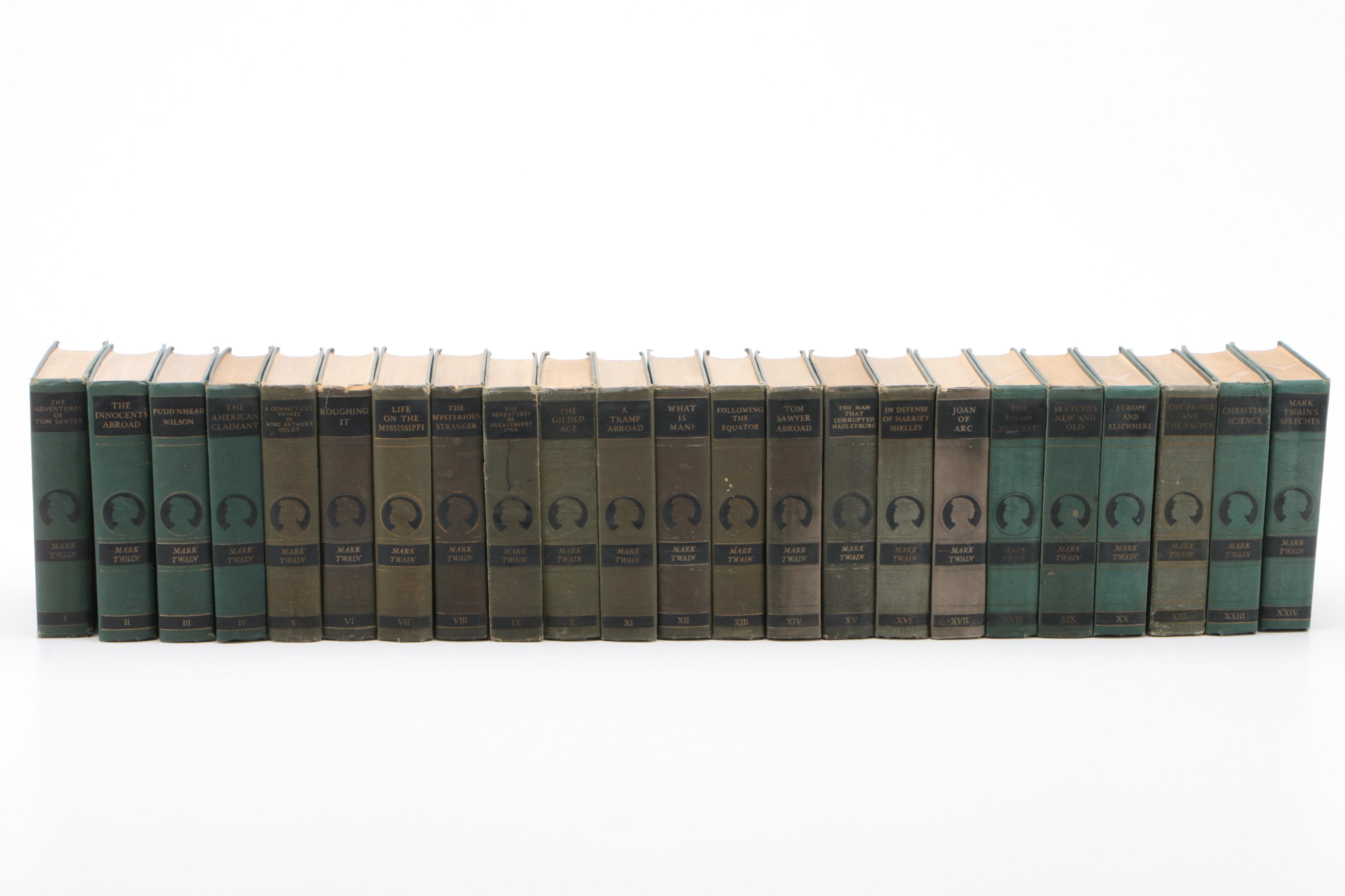 "The Complete Works of Mark Twain" Authorized Edition Near Complete Set, 1920s