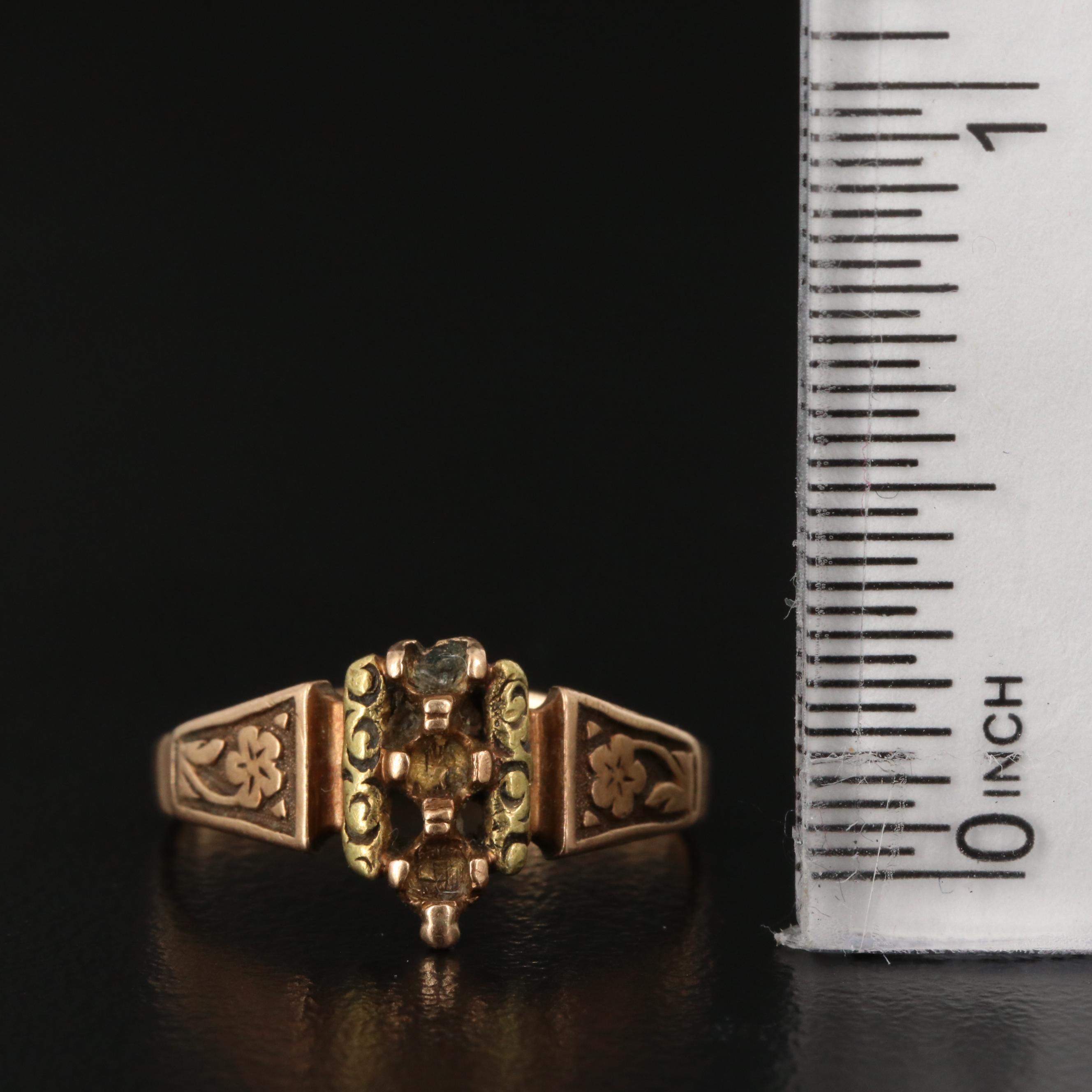 Vintage 14K Ring Mounts