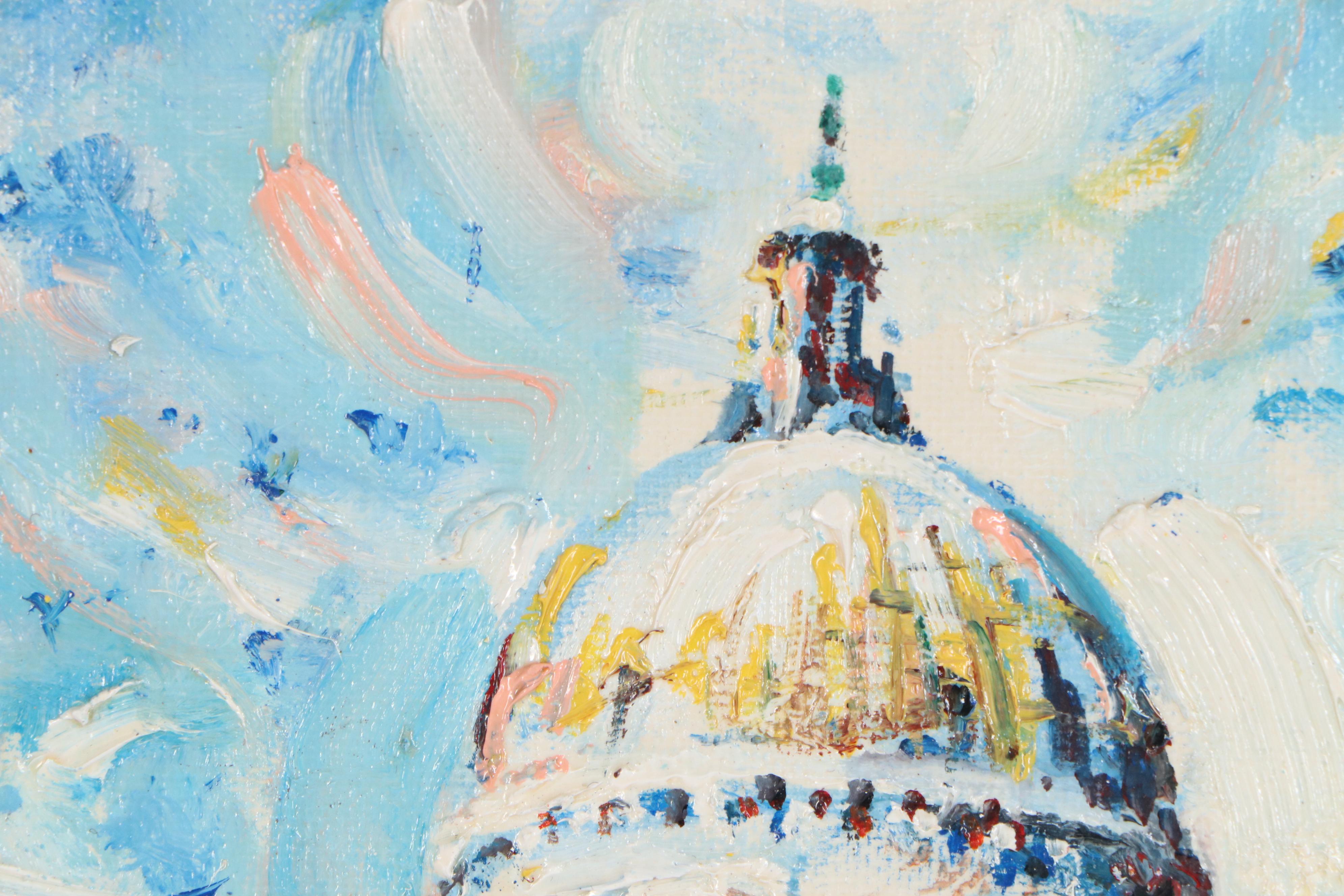 Marco Parol Oil Painting of Venice "Basilica Della Salute"