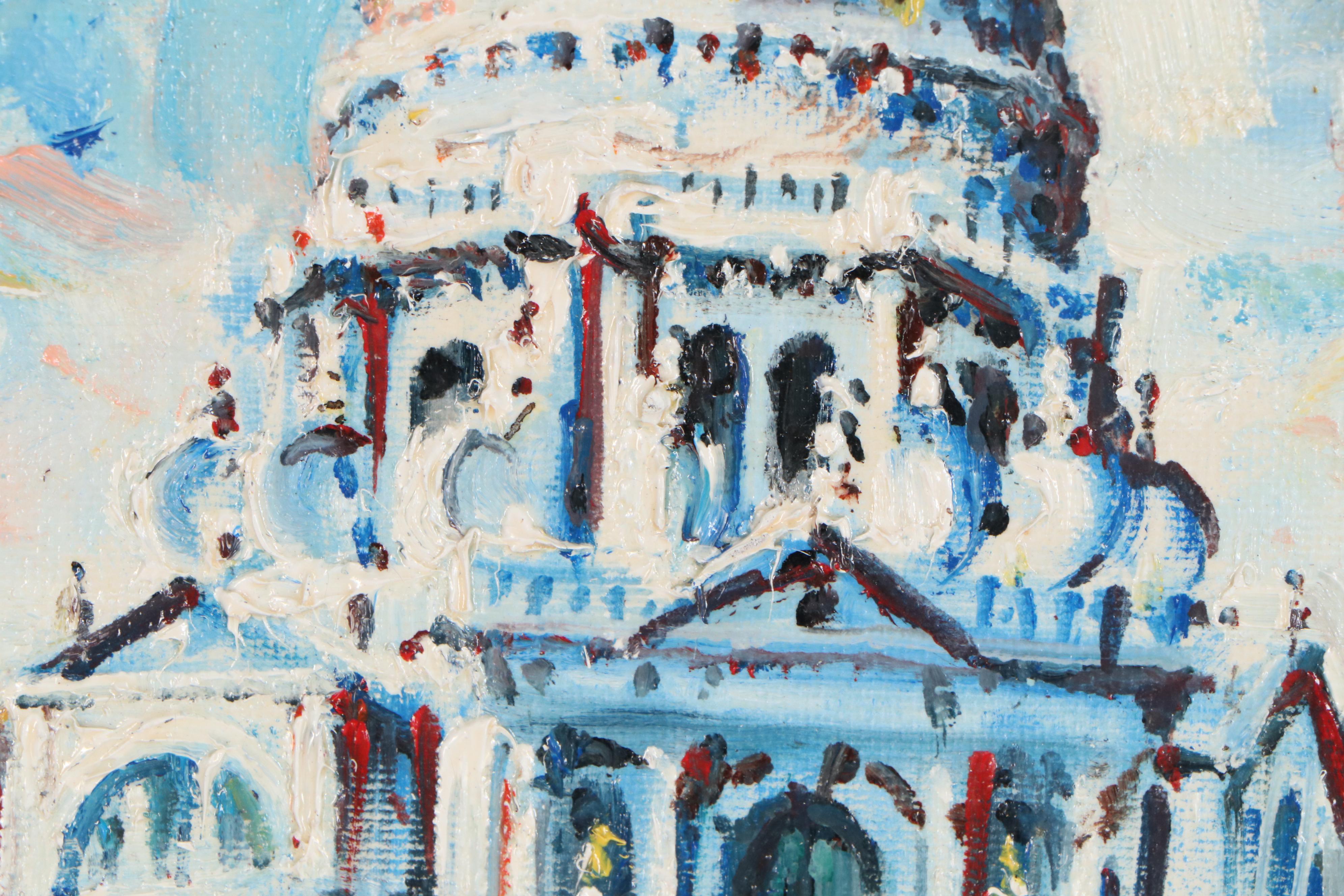 Marco Parol Oil Painting of Venice "Basilica Della Salute"