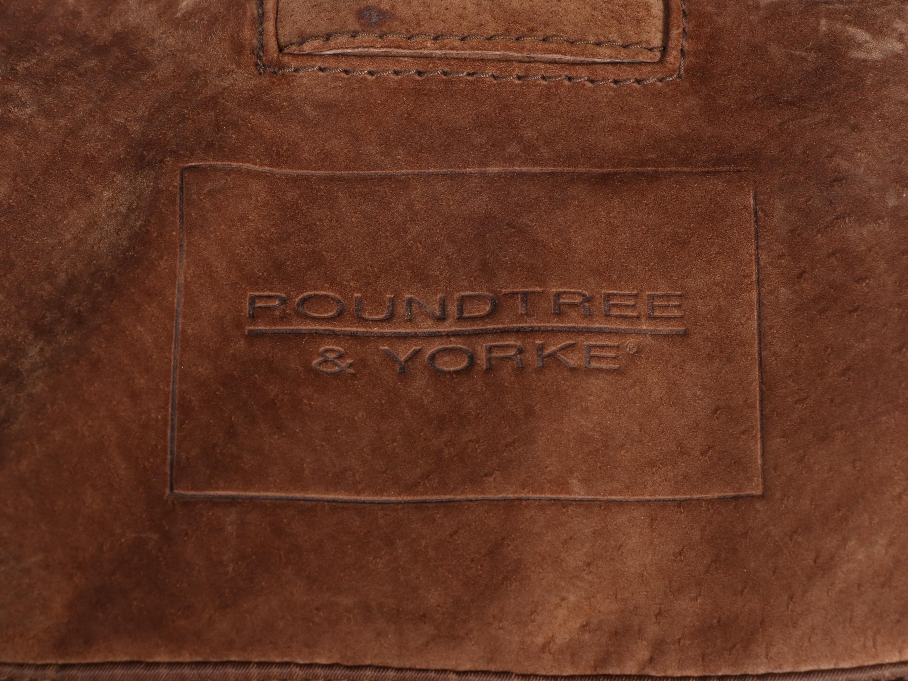 Men's Roundtree and Yorke Brown Suede Jacket