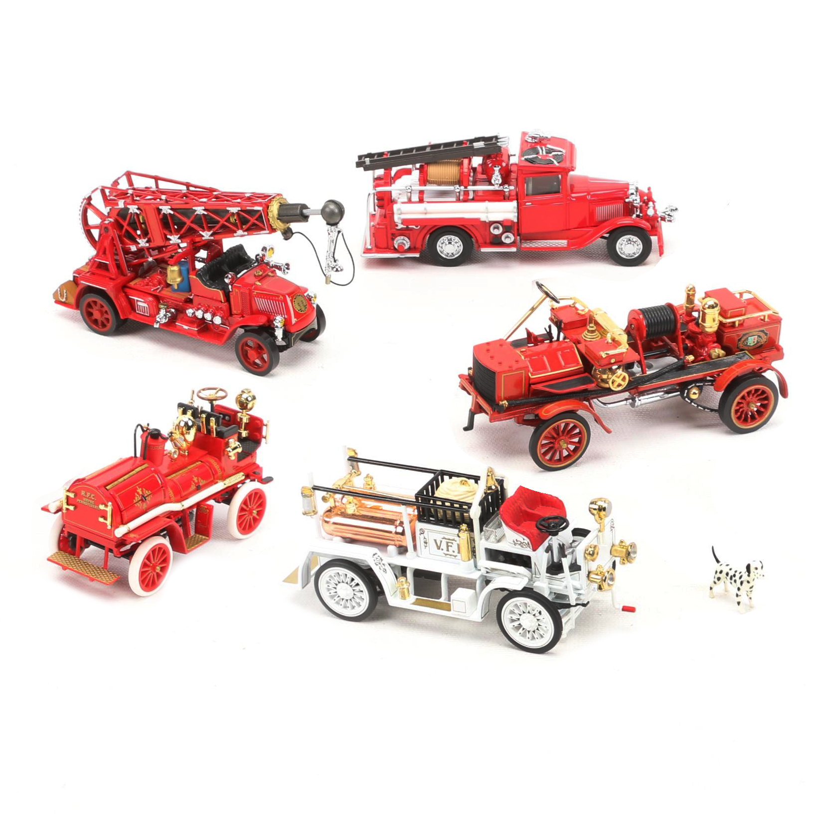 Matchbox "Fire Engine Series" Set of Five Model Fire Trucks
