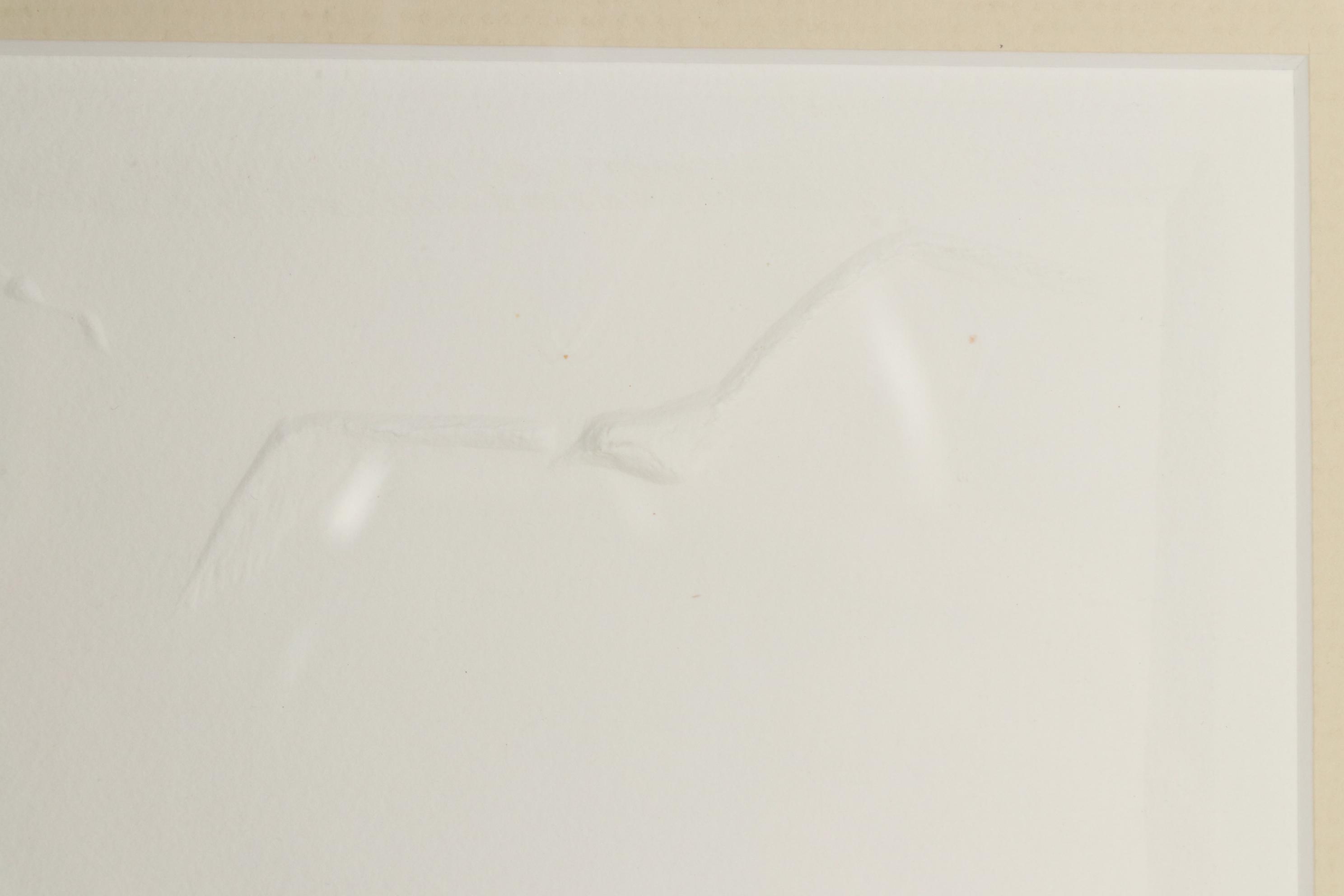 Charles E. Staats Embossed Print "The Fisherman", 20th Century