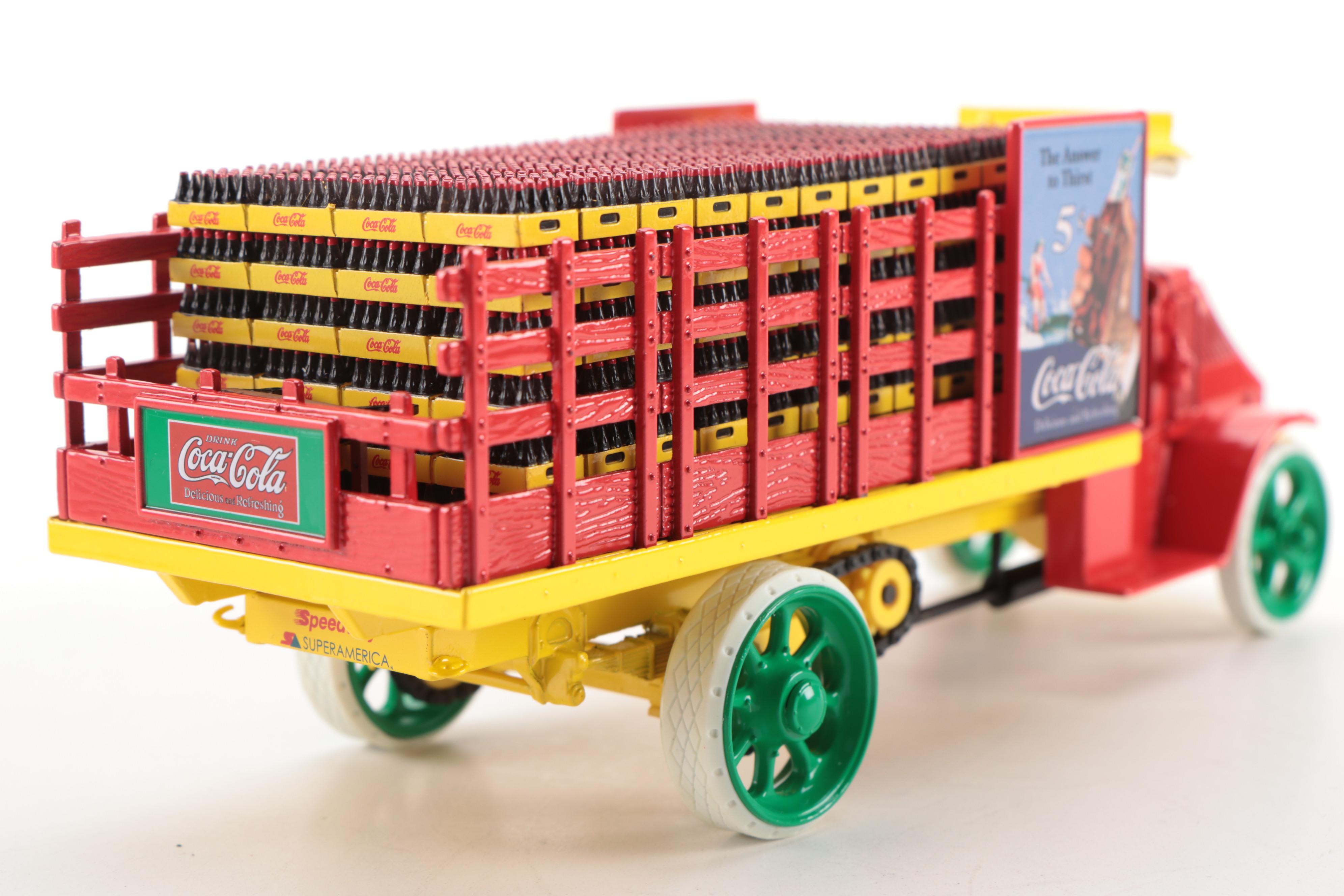Coca-Cola Delivery Truck, See's Candies Motor Wagon, and Ford Coupe Models