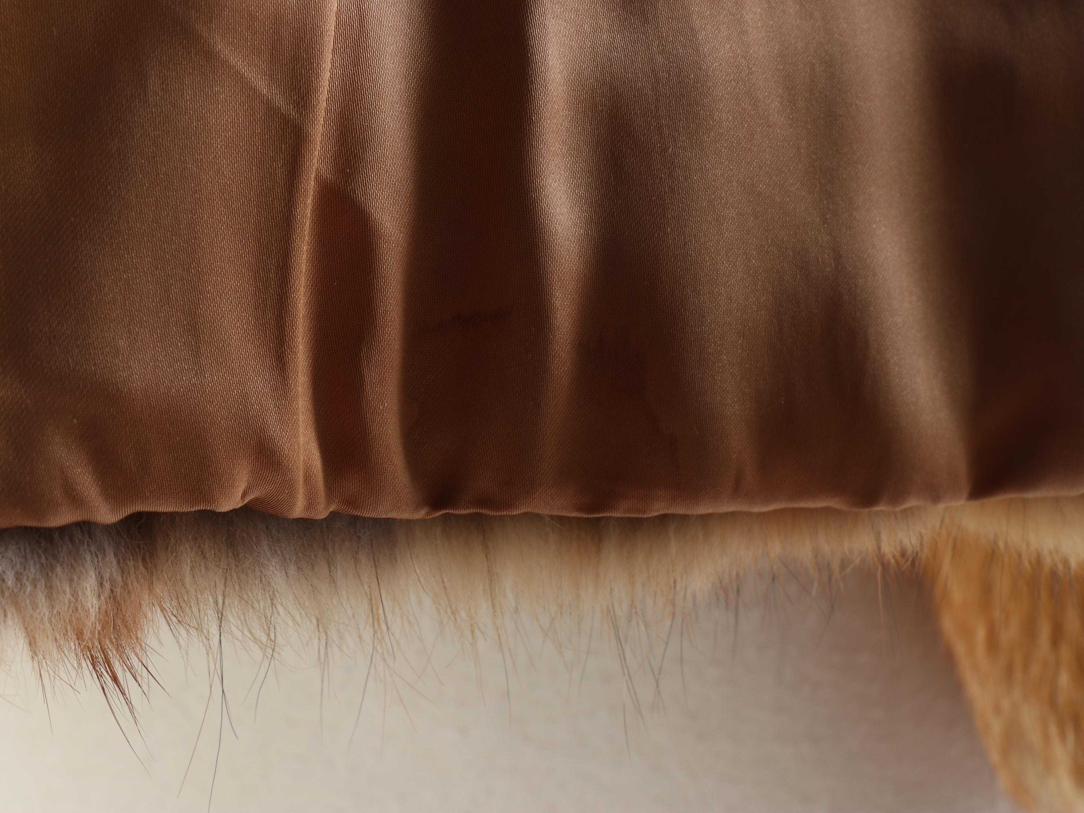 Red Fox Fur Jacket with Suede Paneling from Lowenthal's, Vintage