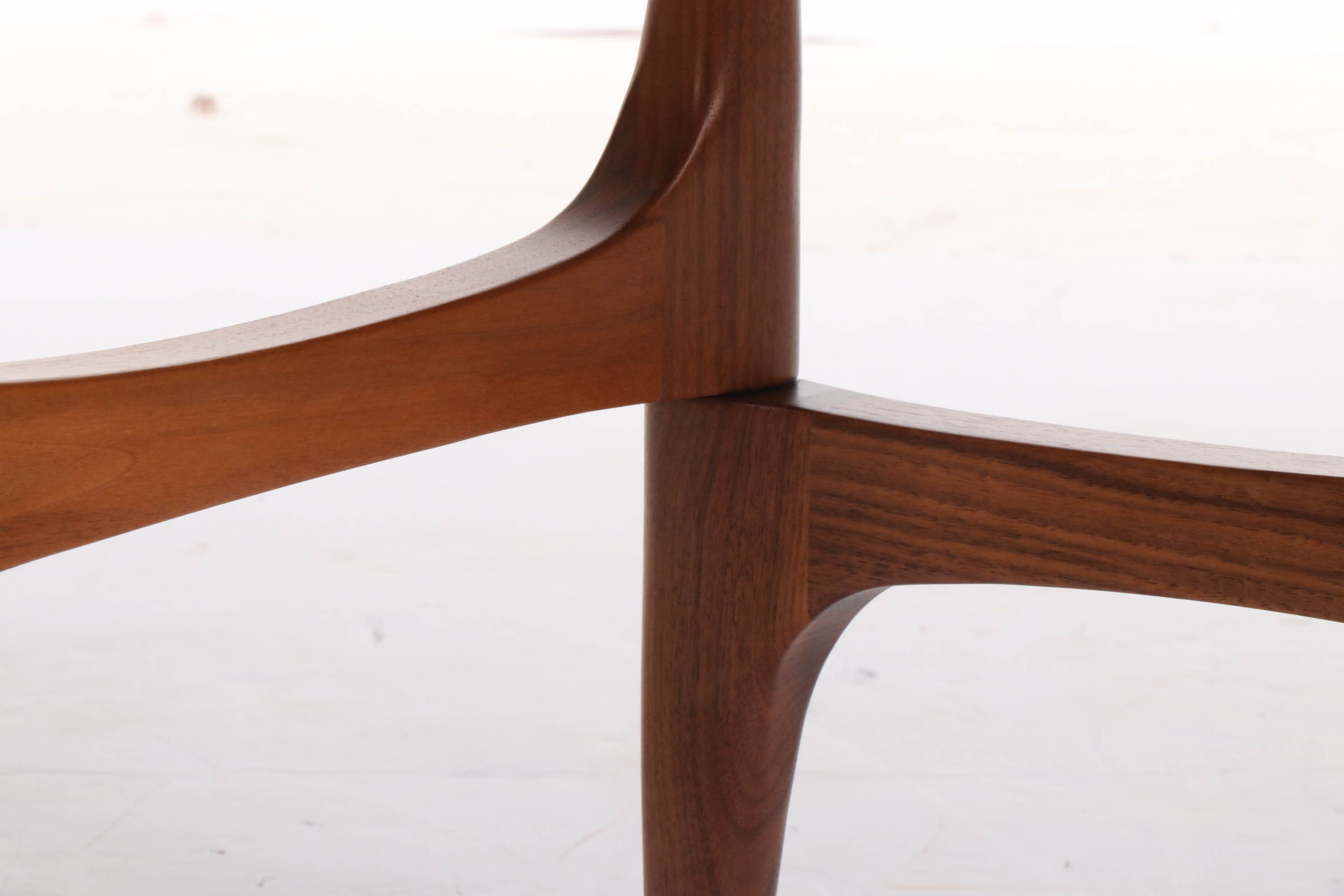 Stefano Bigi for Roche Bobois "Maya" Walnut and Glass End Table
