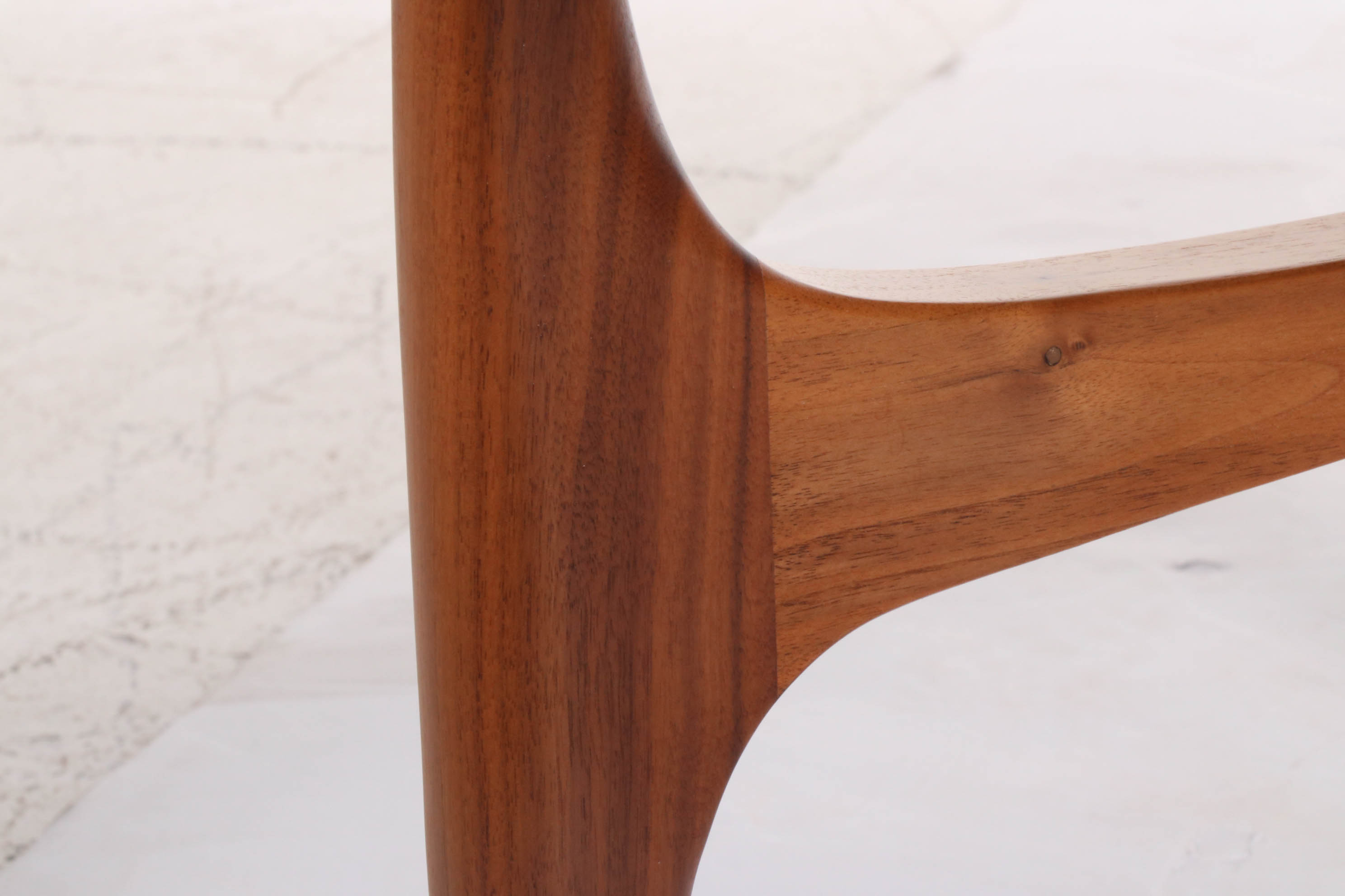 Stefano Bigi for Roche Bobois "Maya" Walnut and Glass End Table