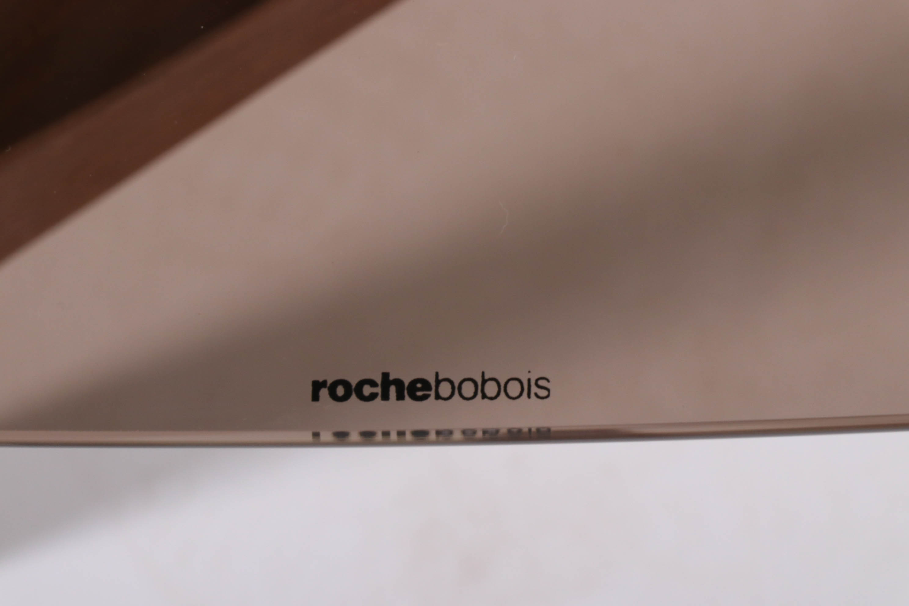 Stefano Bigi for Roche Bobois "Maya" Walnut and Glass End Table