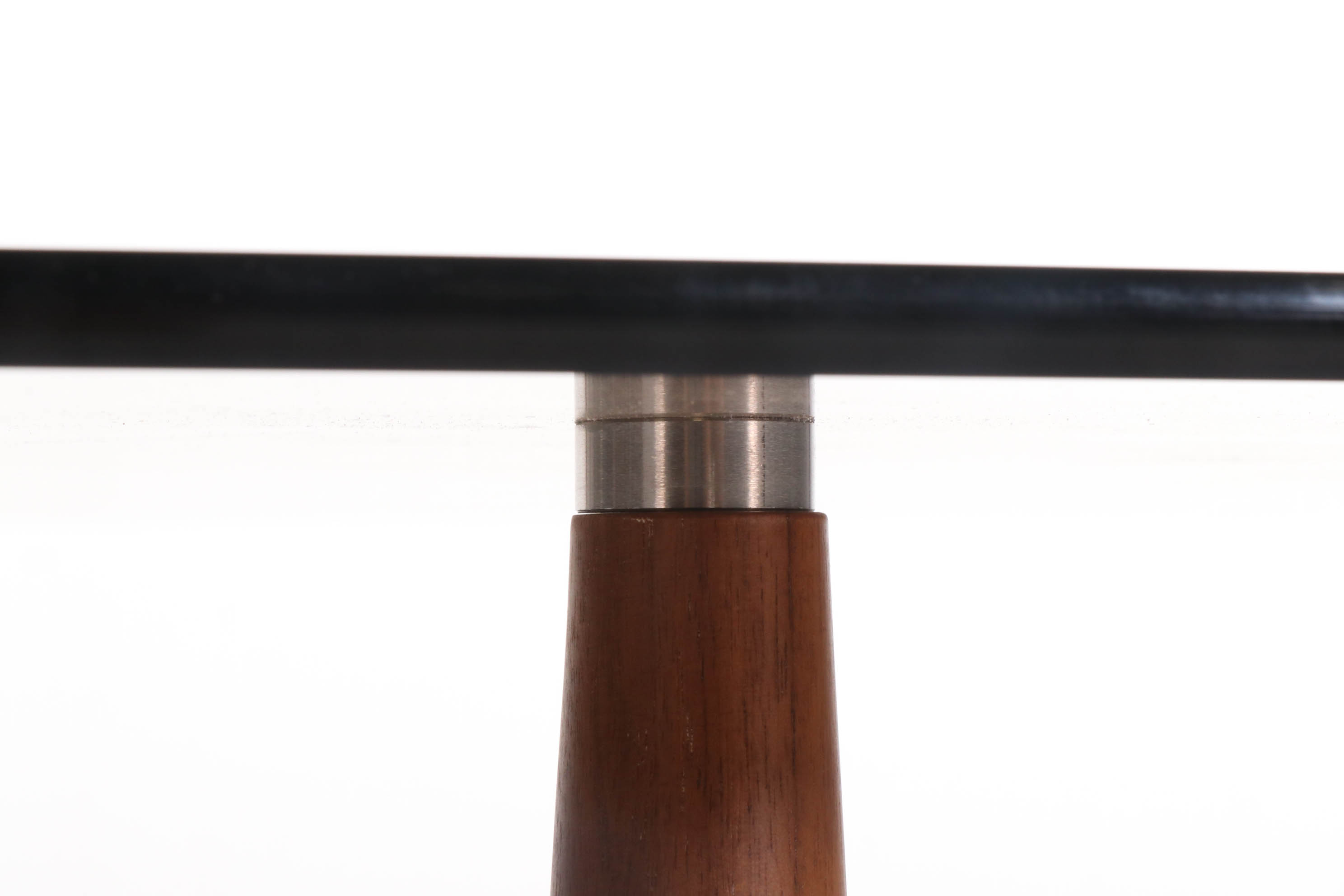 Stefano Bigi for Roche Bobois "Maya" Walnut and Glass End Table