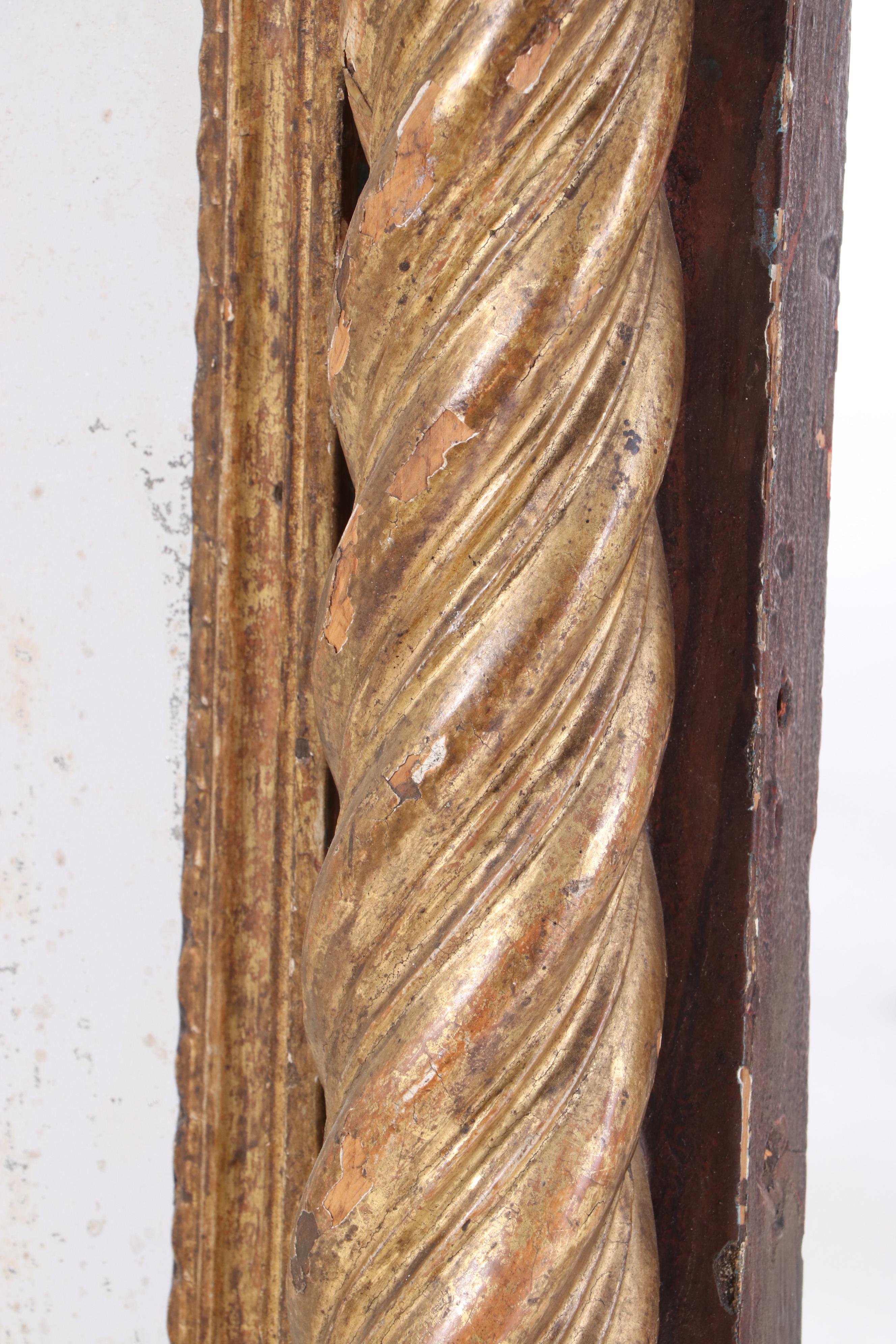 Portuguese Baroque "Eye of Providence" Giltwood Mirror, Circa 1780