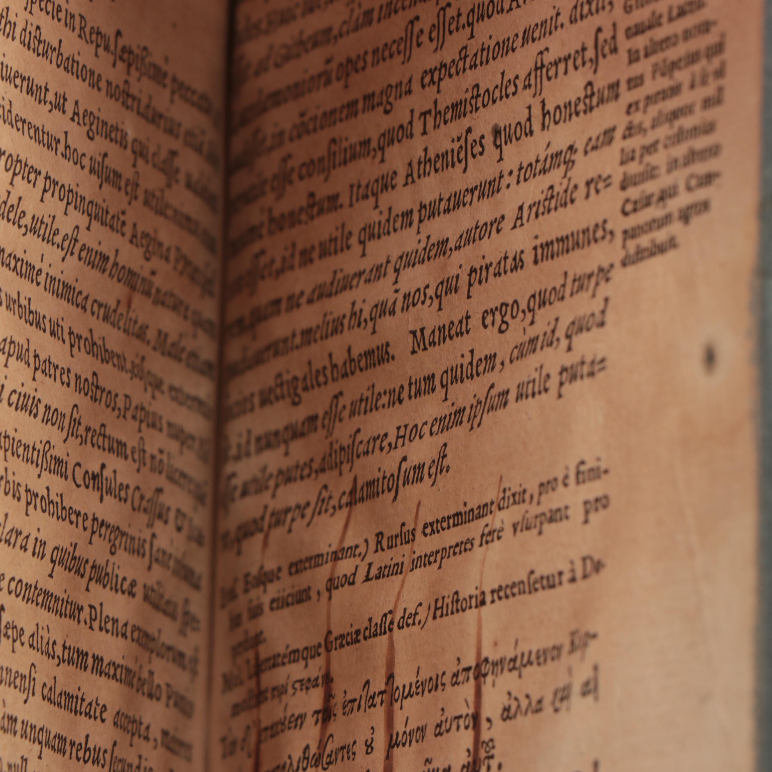 "Orationes et Carmina" by Beroaldus with "De Officiis" by Cicero, 1499 and 1560