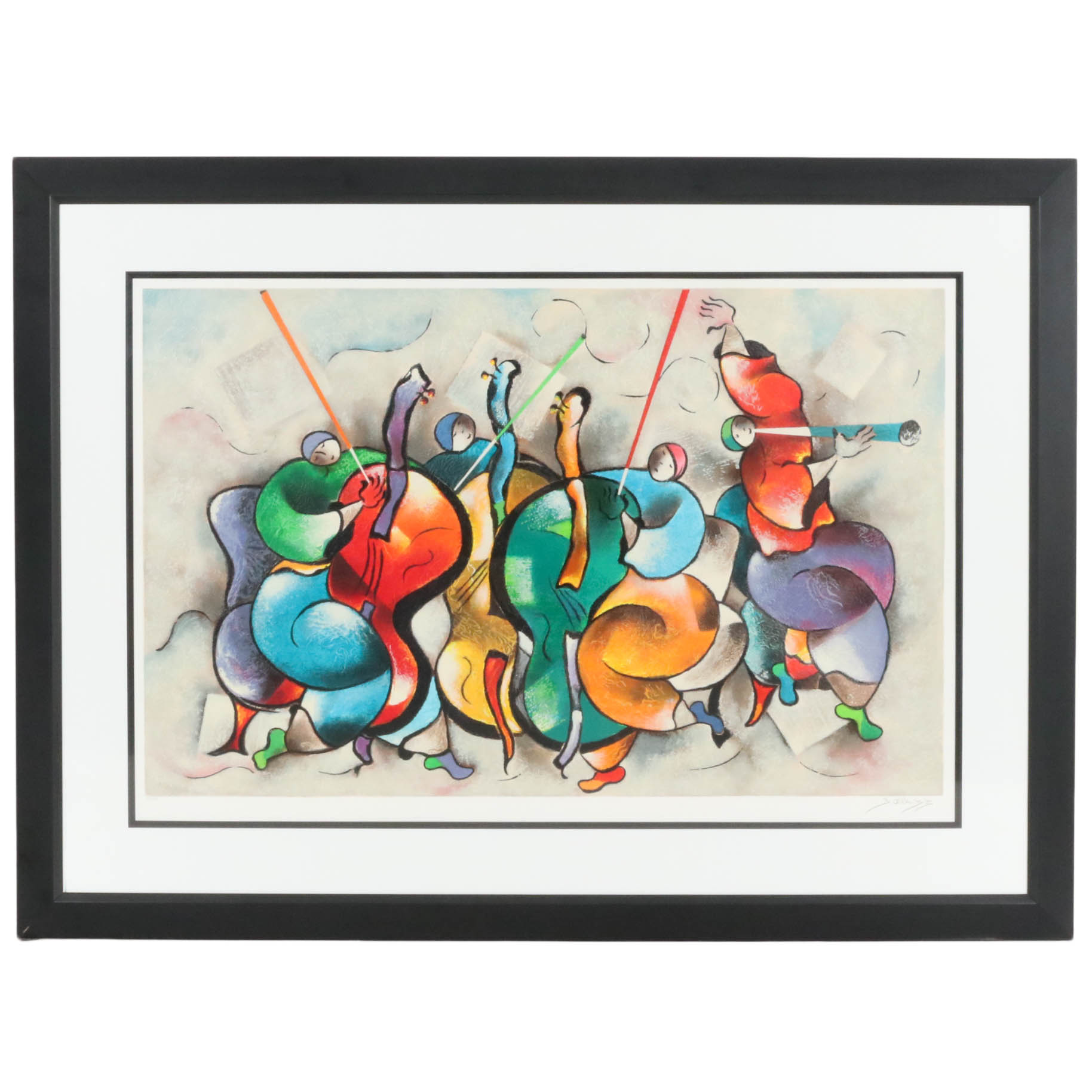 David Schluss Serigraph "Quartet", 1999