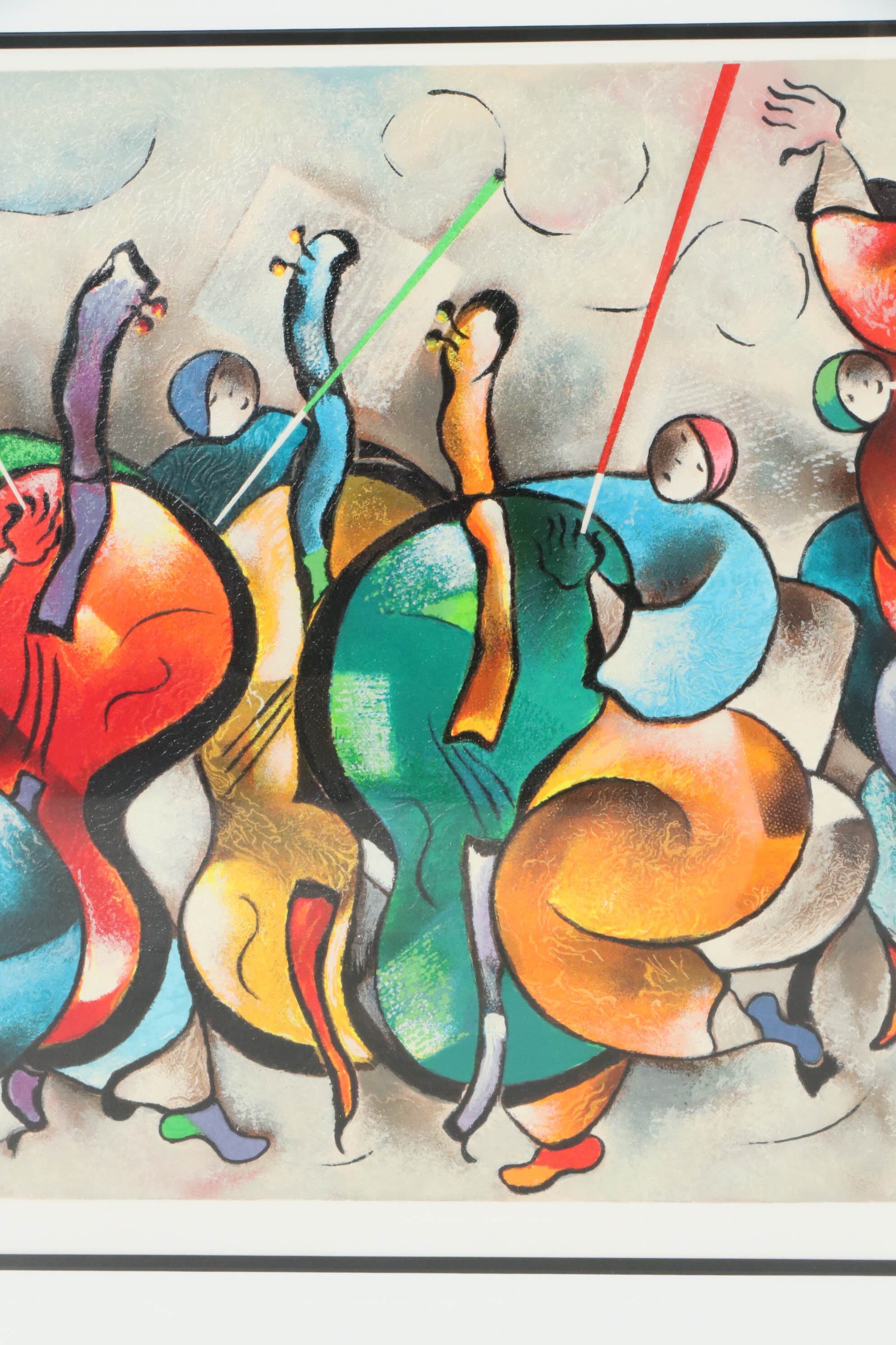 David Schluss Serigraph "Quartet", 1999