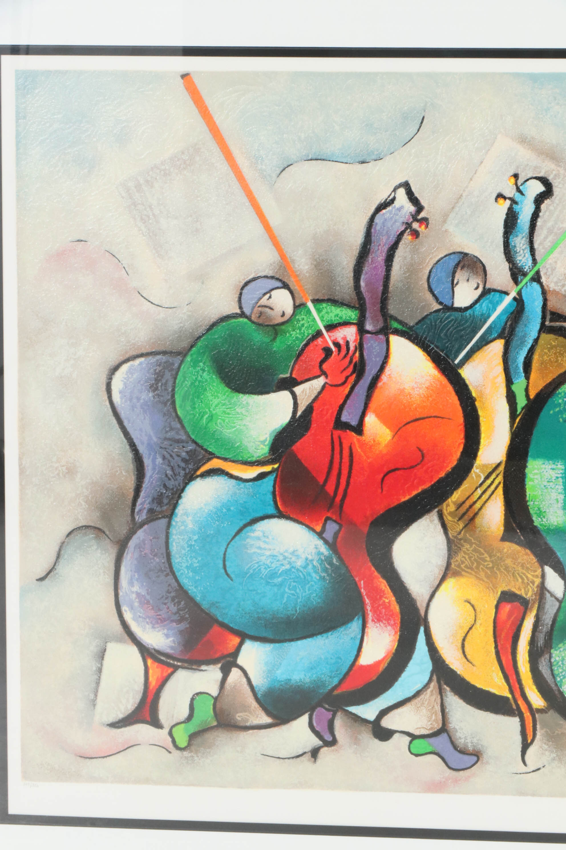 David Schluss Serigraph "Quartet", 1999