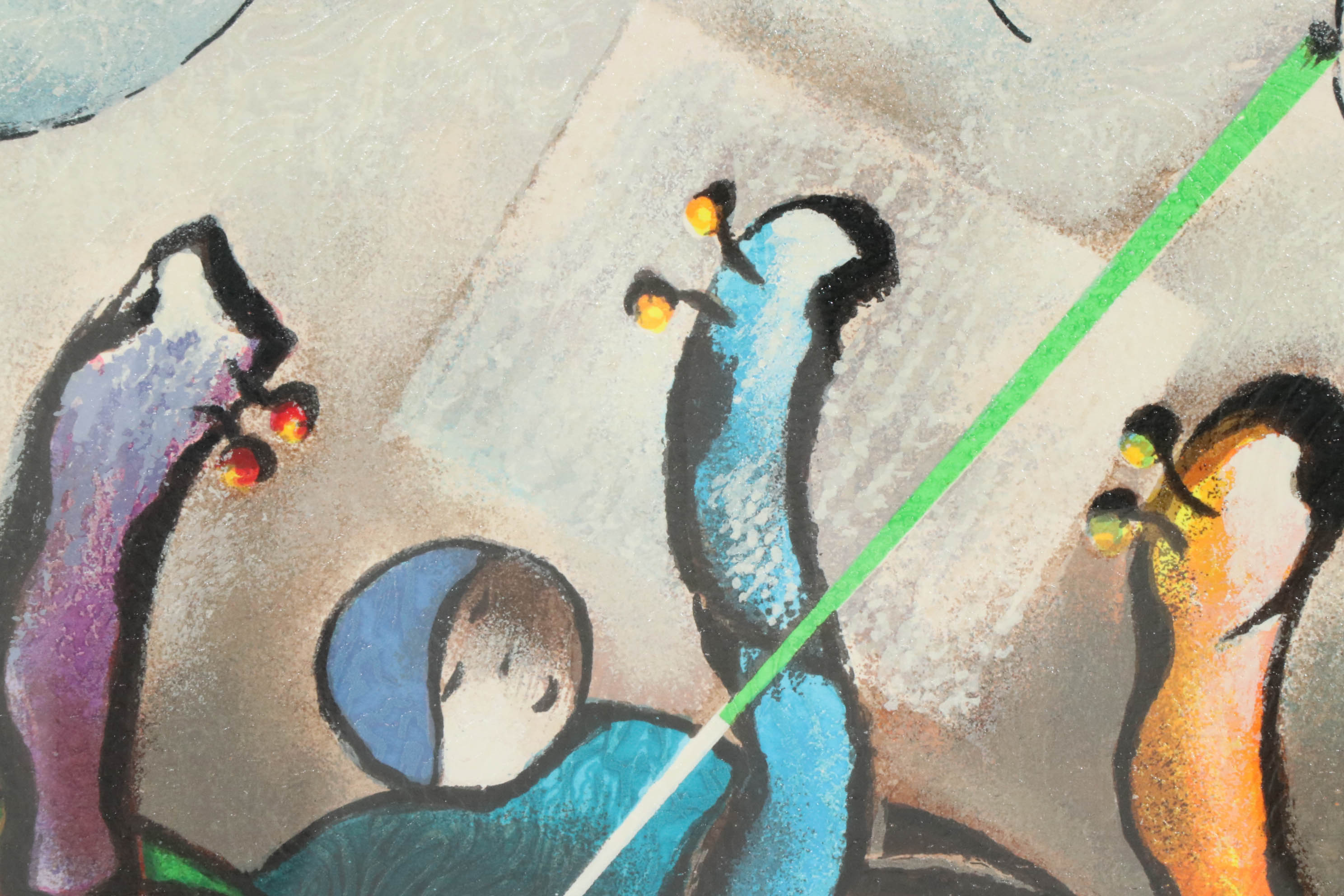 David Schluss Serigraph "Quartet", 1999