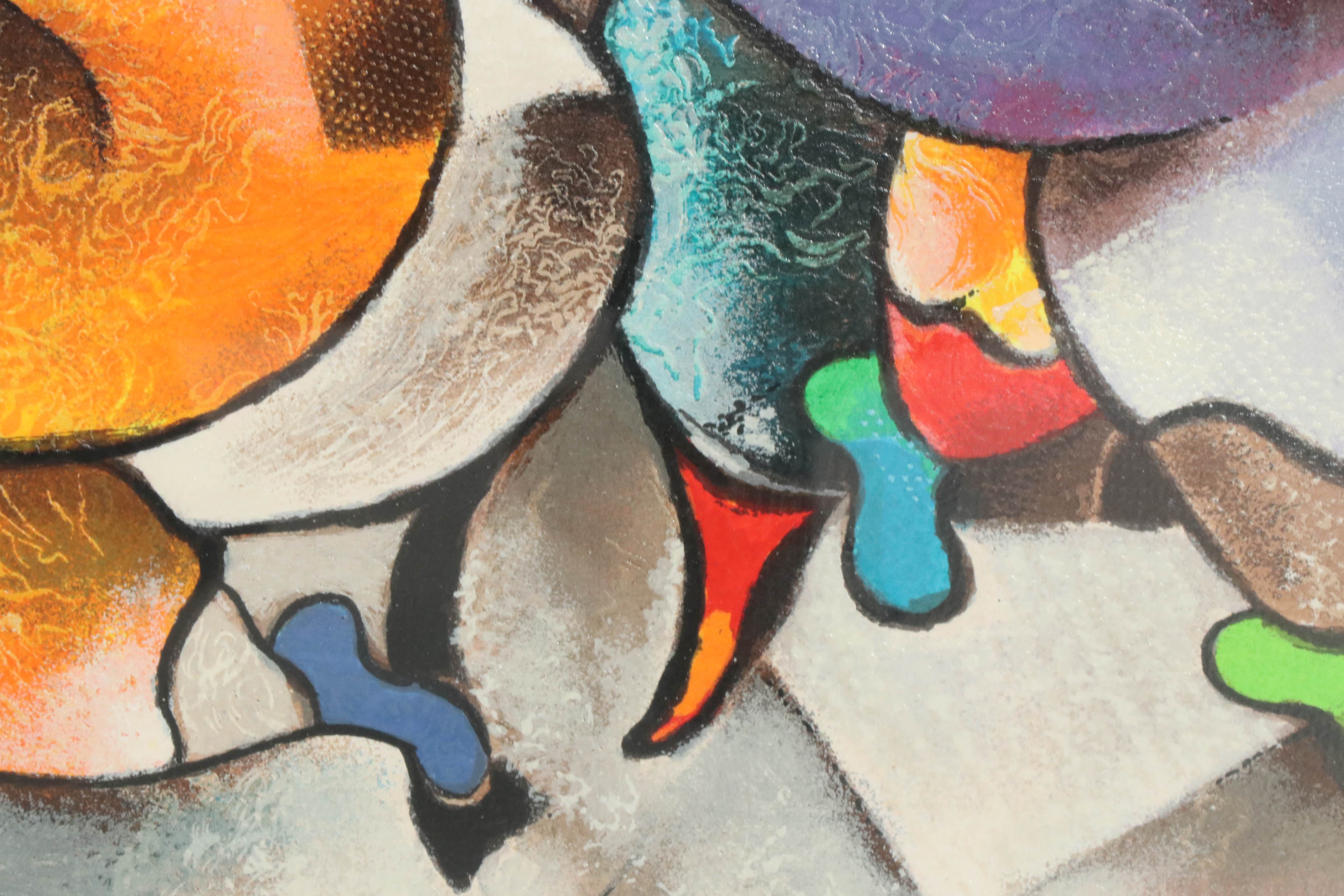 David Schluss Serigraph "Quartet", 1999