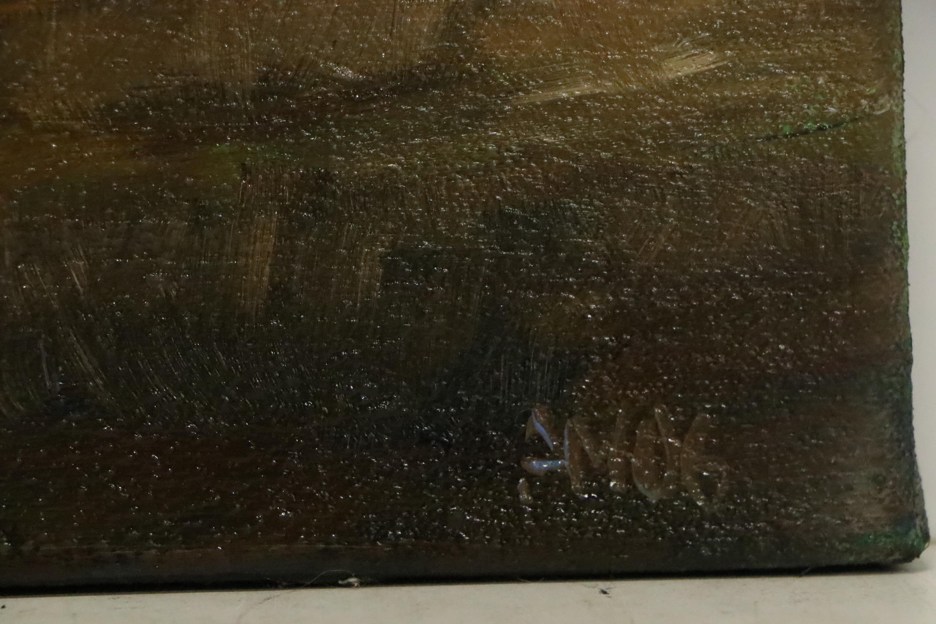 Adam Maeroff Farm Landscape Oil Painting, Late 20th Century