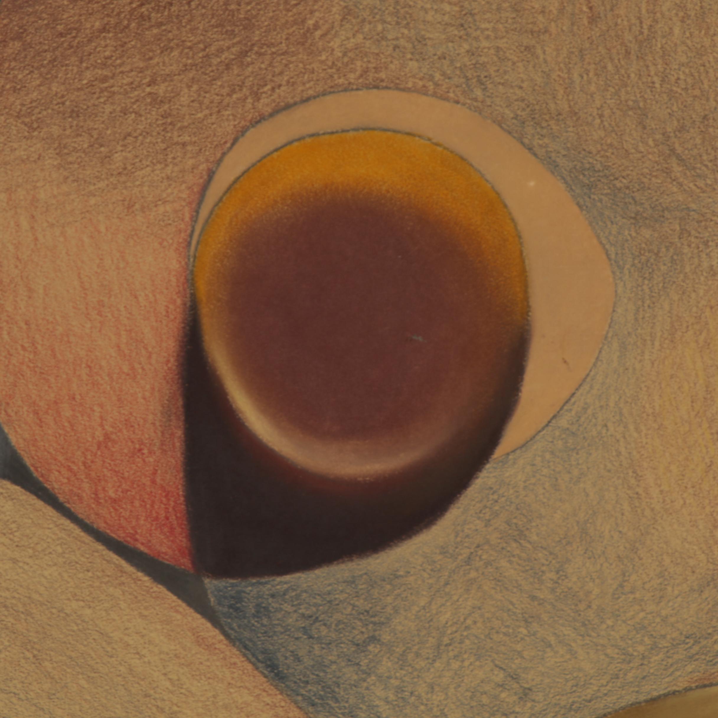 James Gerard de Martini Pastel and Graphite Drawing "Bloom Burst, No. 3", 1964