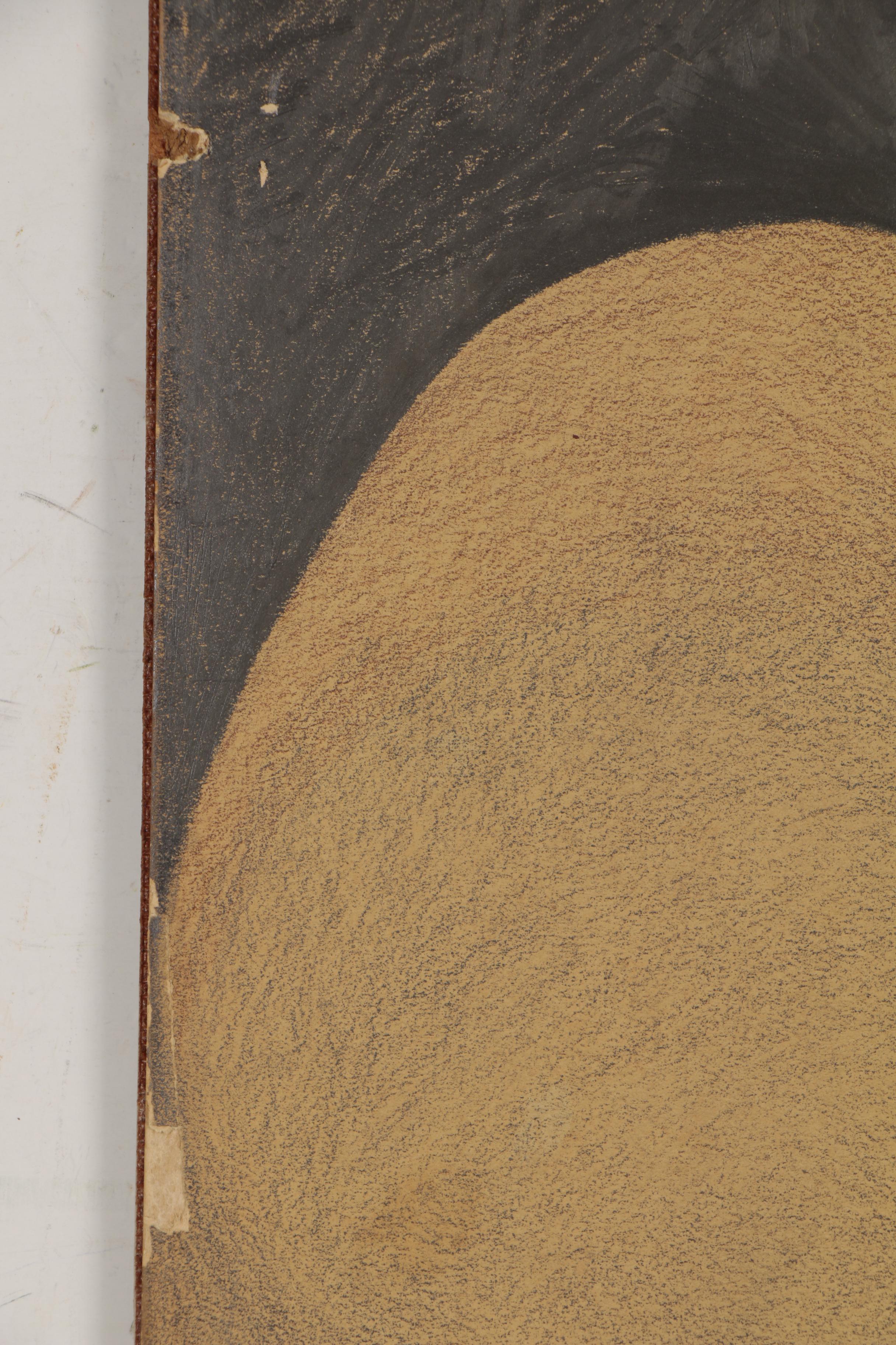 James Gerard de Martini Pastel and Graphite Drawing "Bloom Burst, No. 3", 1964