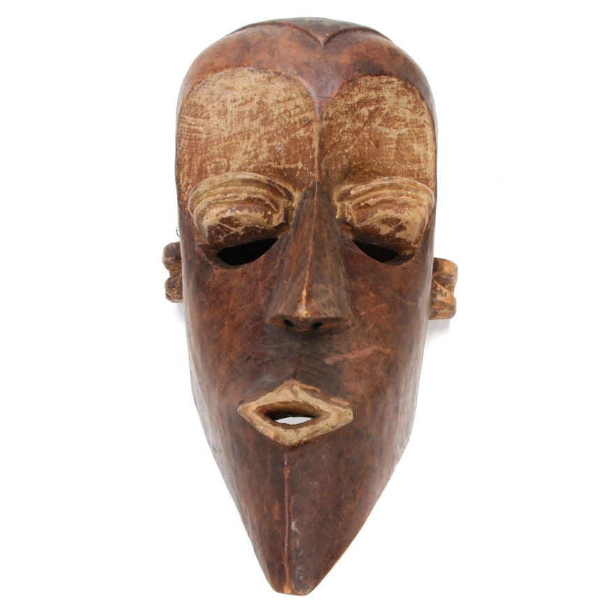 Central African Hand-Carved Wood Mask