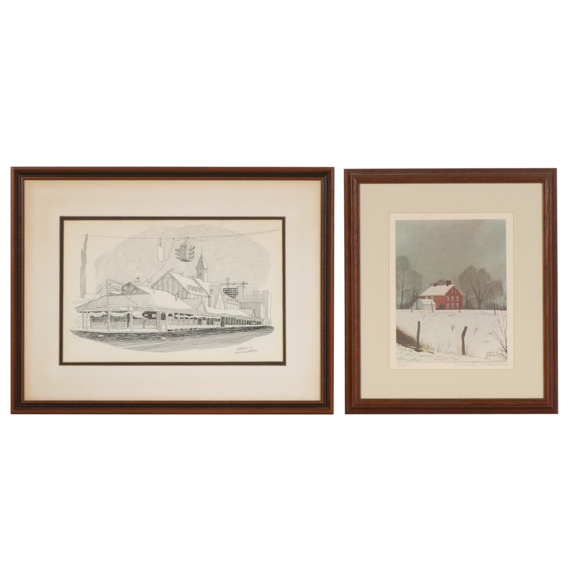 Leland S. McClelland Lithograph and Offset Lithograph, Late 20th Century