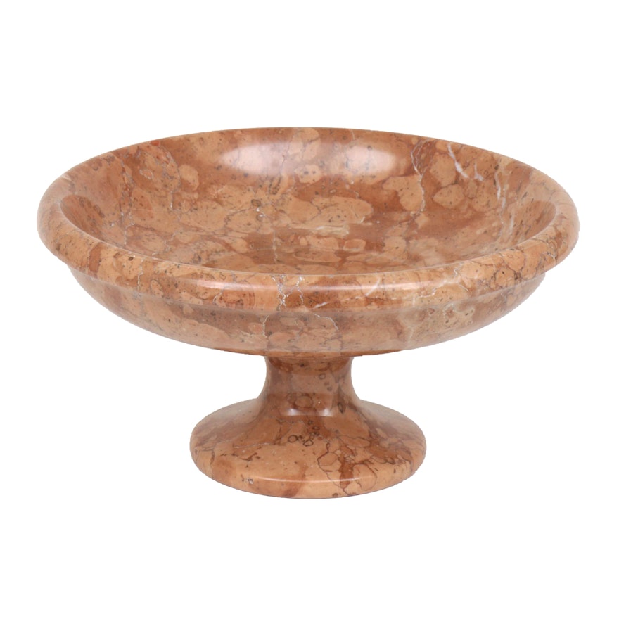 Italian Turned Jasper Footed Bowl, 21st Century