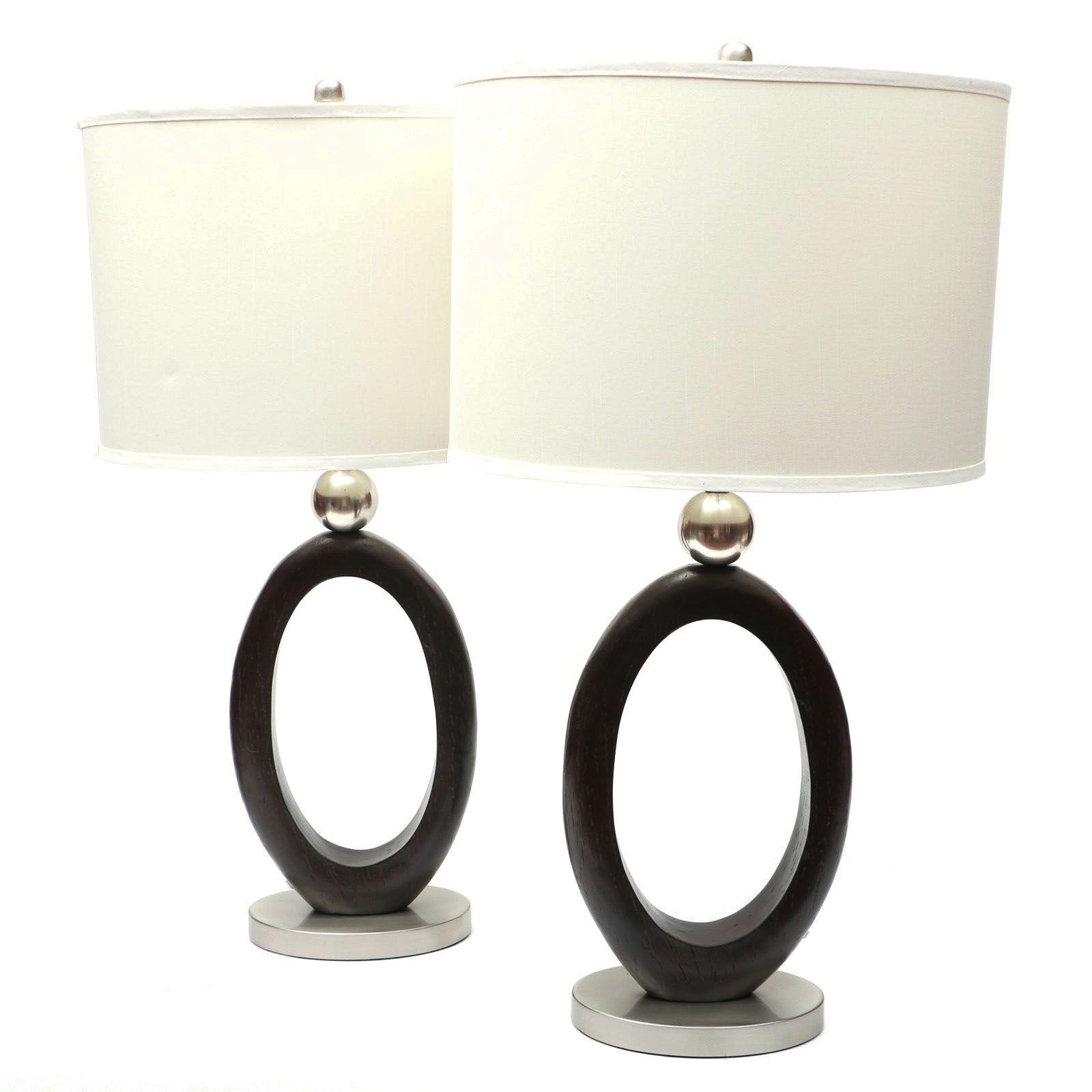 Modern Wood and Metal Table Lamps