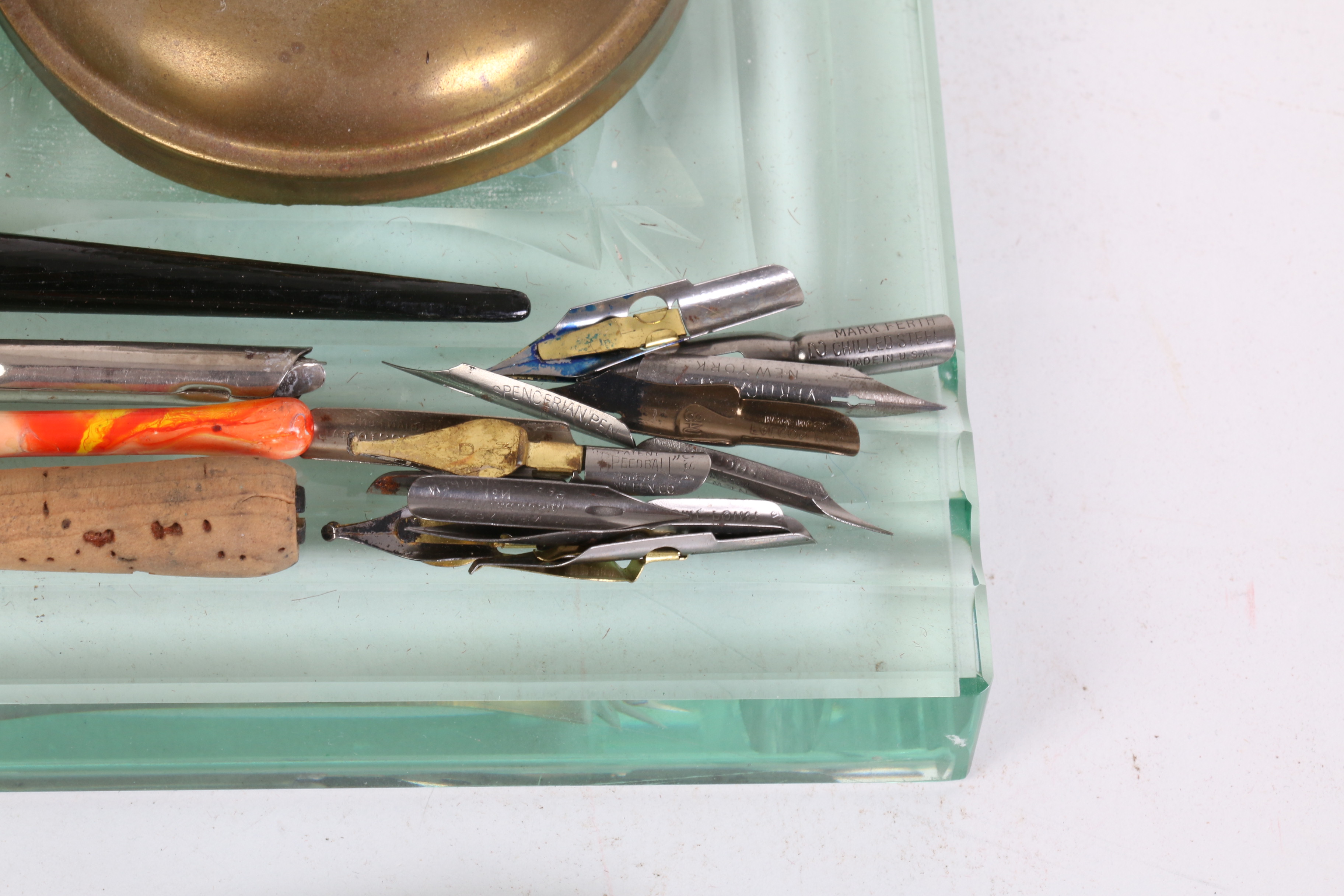 Ronson Lighters, Toledo Enameled Brass Scissors and Desk Decor, Early/Mid 20th C