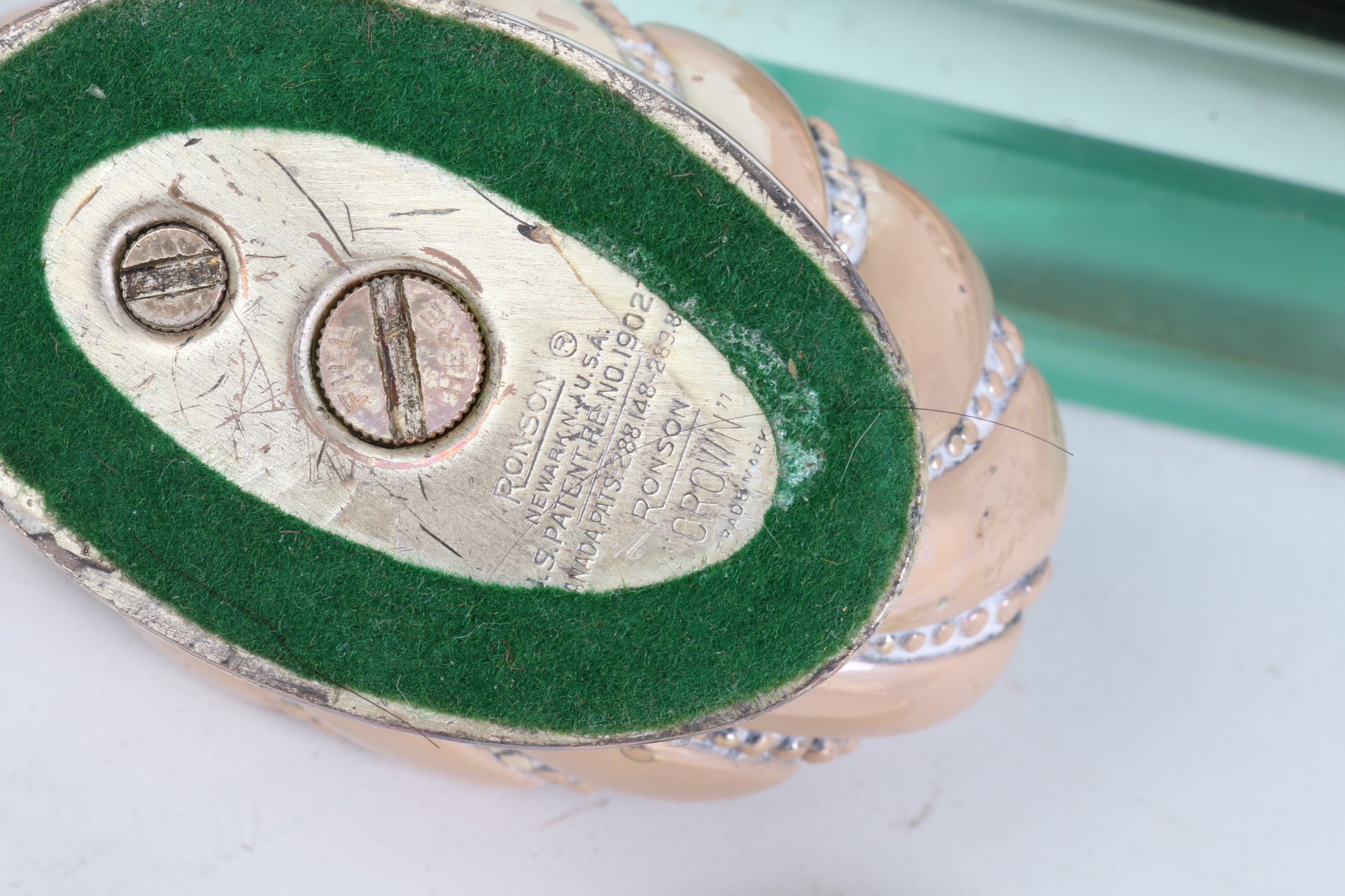 Ronson Lighters, Toledo Enameled Brass Scissors and Desk Decor, Early/Mid 20th C