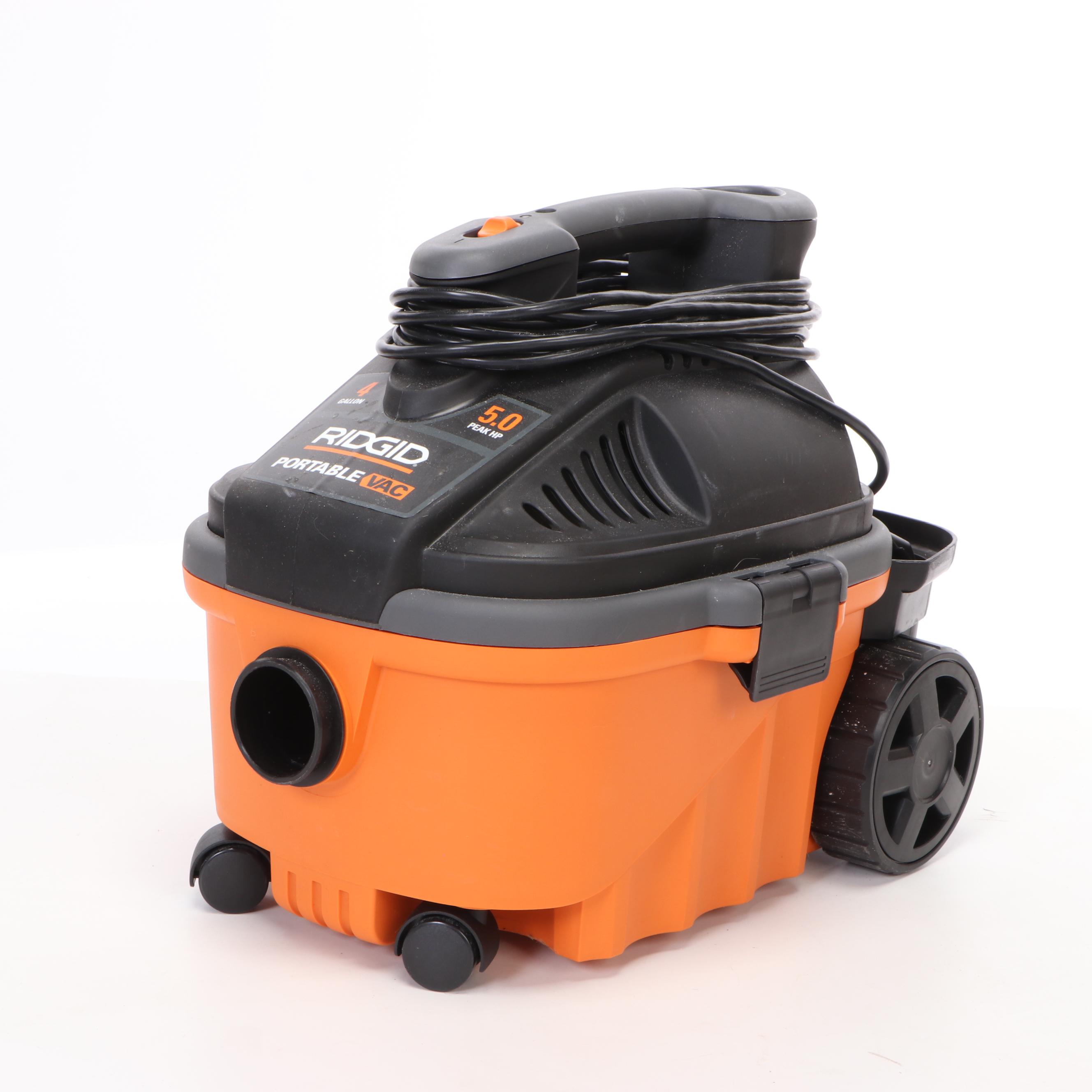 Ridgid Four-Gallon Portable Wet/Dry Vac