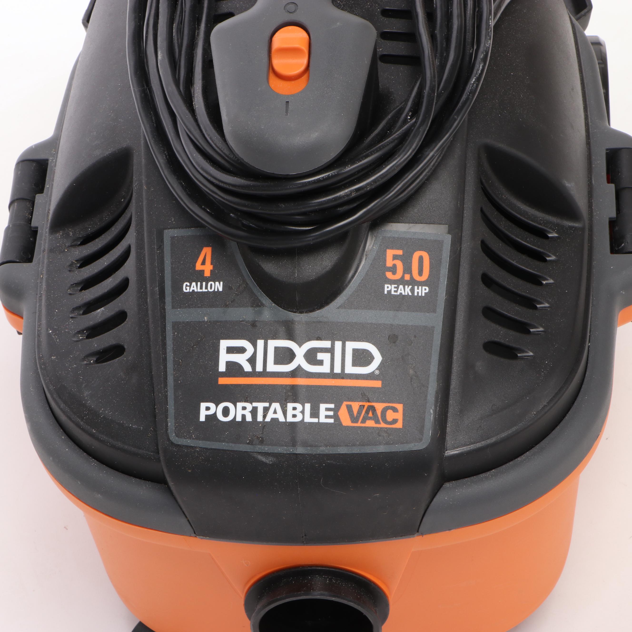 Ridgid Four-Gallon Portable Wet/Dry Vac