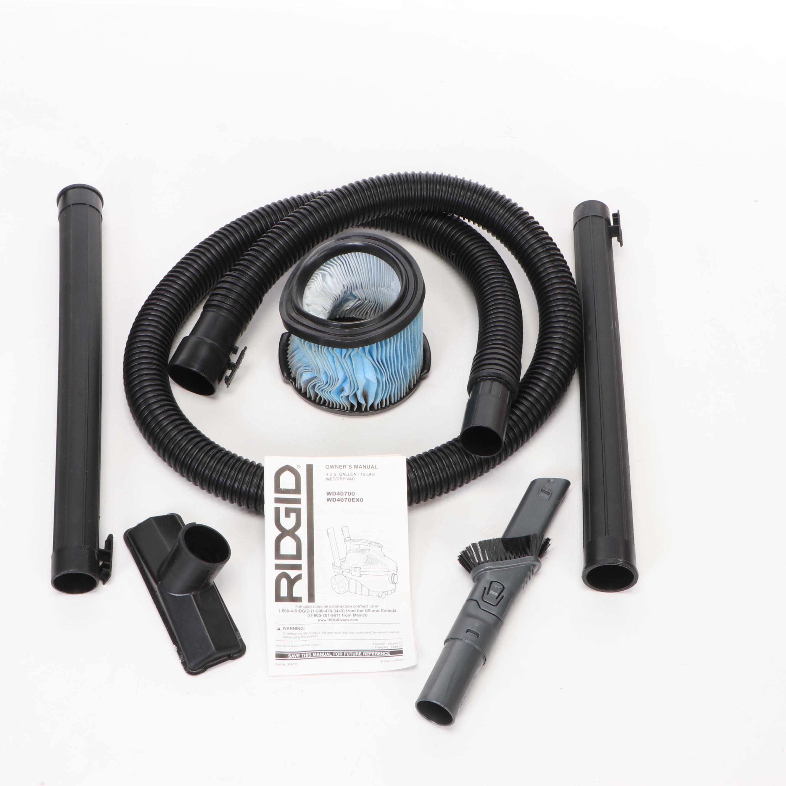 Ridgid Four-Gallon Portable Wet/Dry Vac