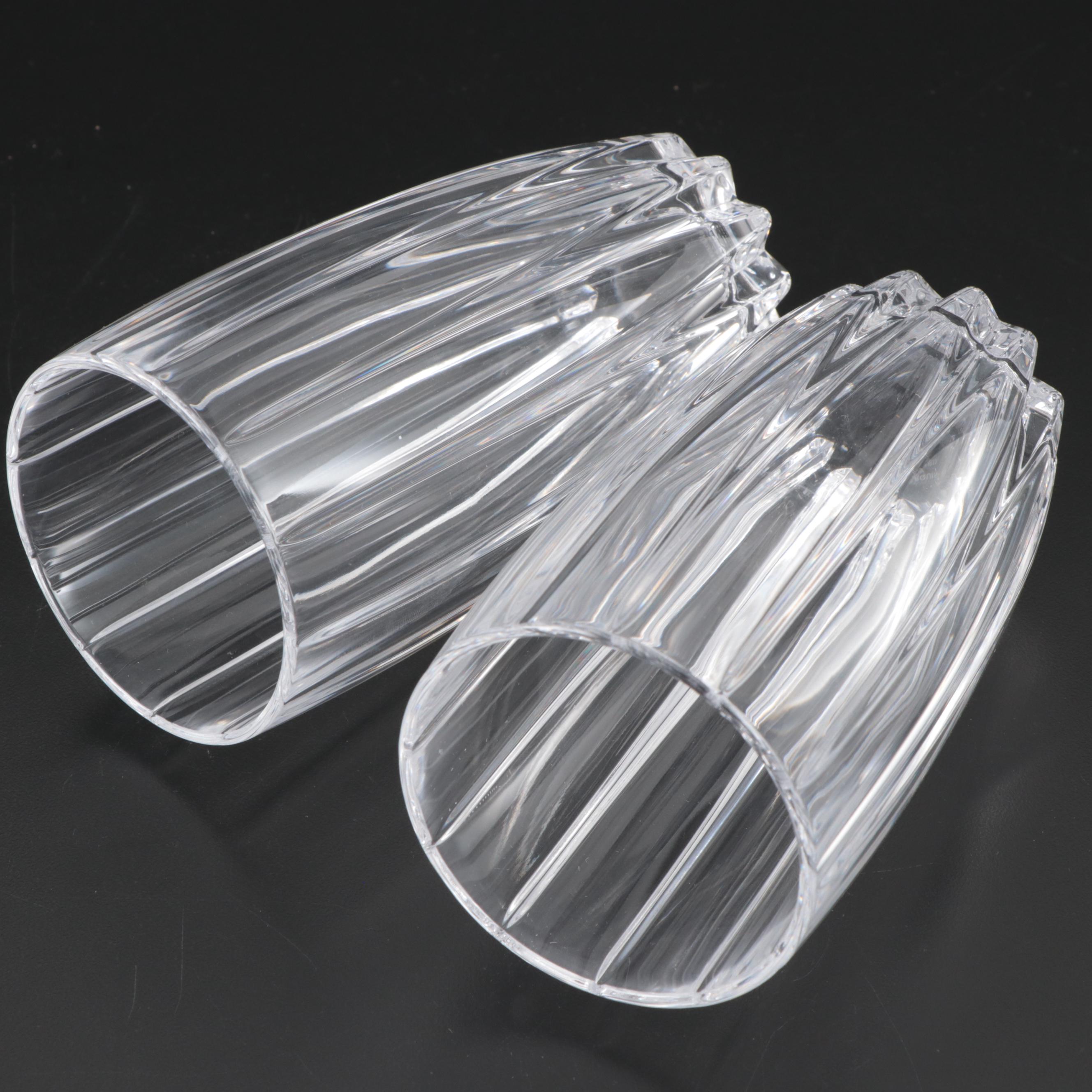 Maquis by Waterford "Brookside" and "Omega" Crystal Highball Glasses