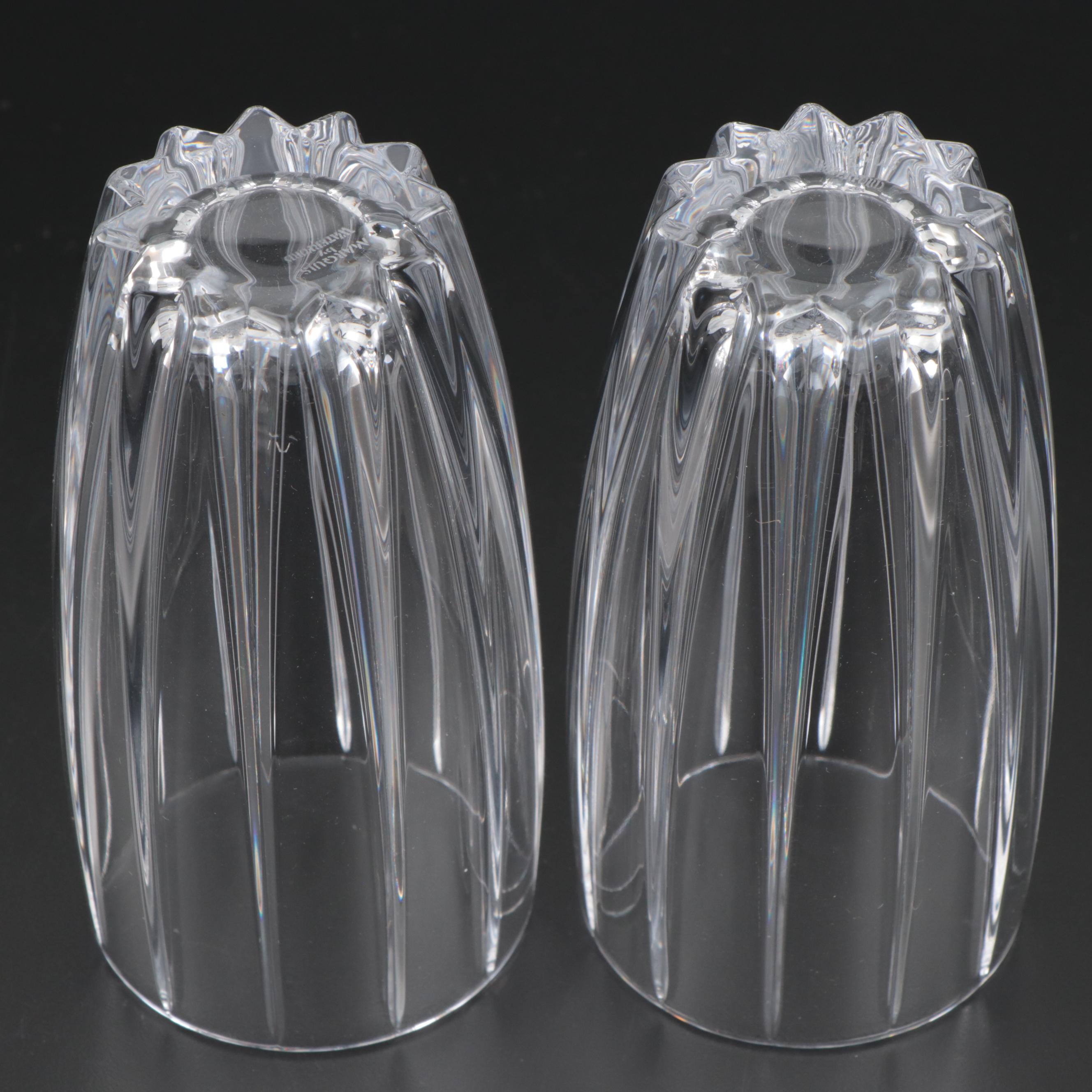 Maquis by Waterford "Brookside" and "Omega" Crystal Highball Glasses