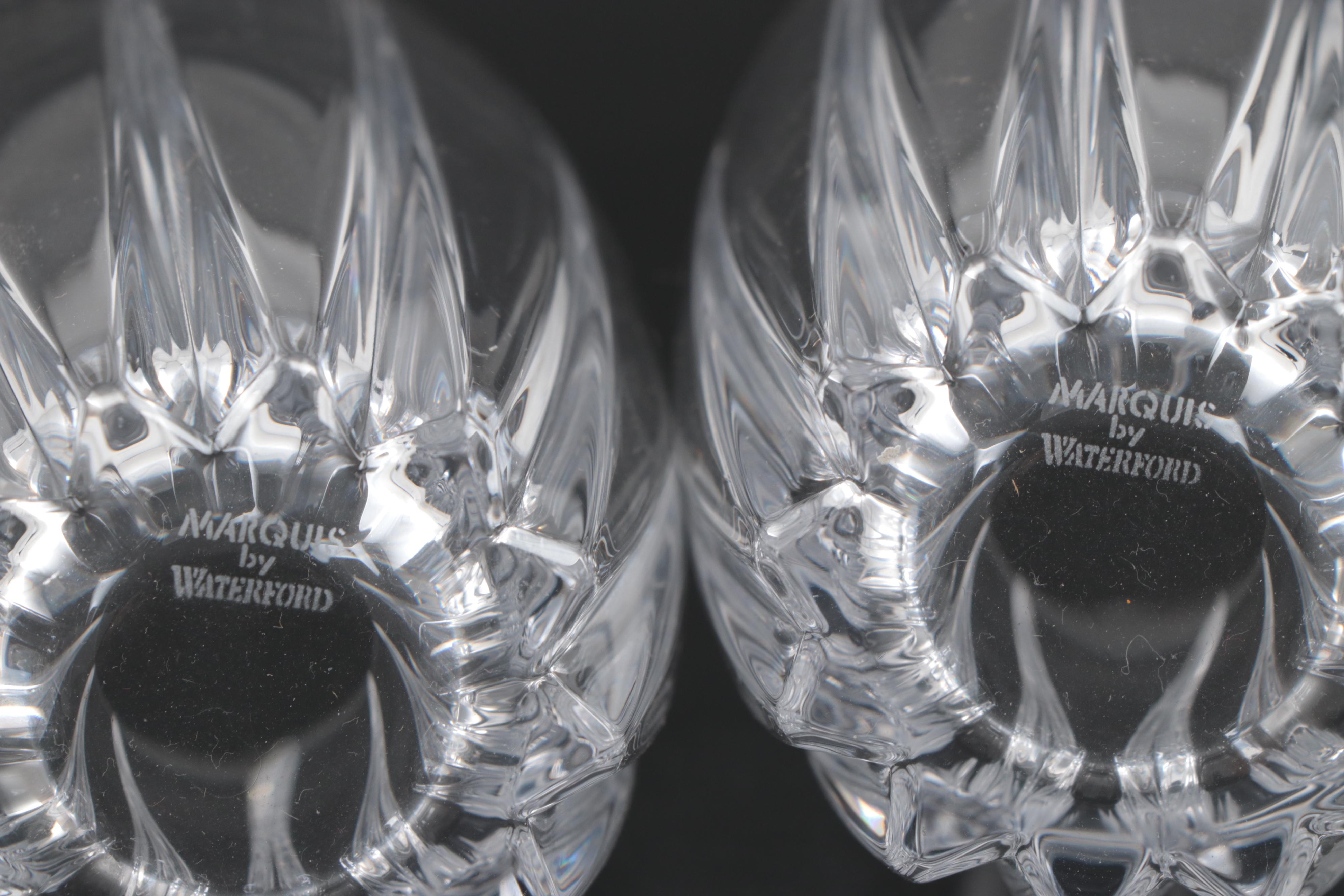 Maquis by Waterford "Brookside" and "Omega" Crystal Highball Glasses
