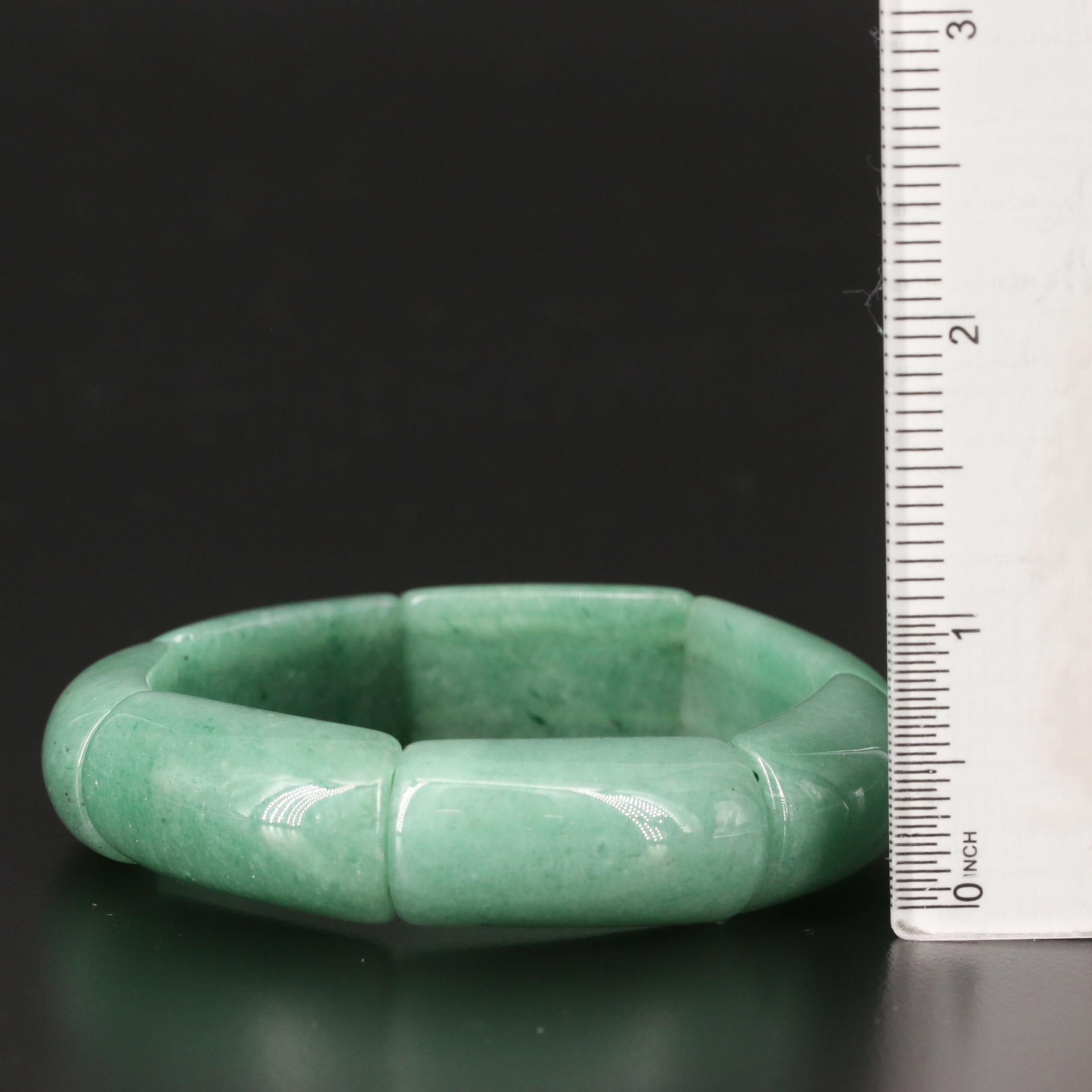 Carved Quartz, Serpentine and Chinese Lacquer Bangles