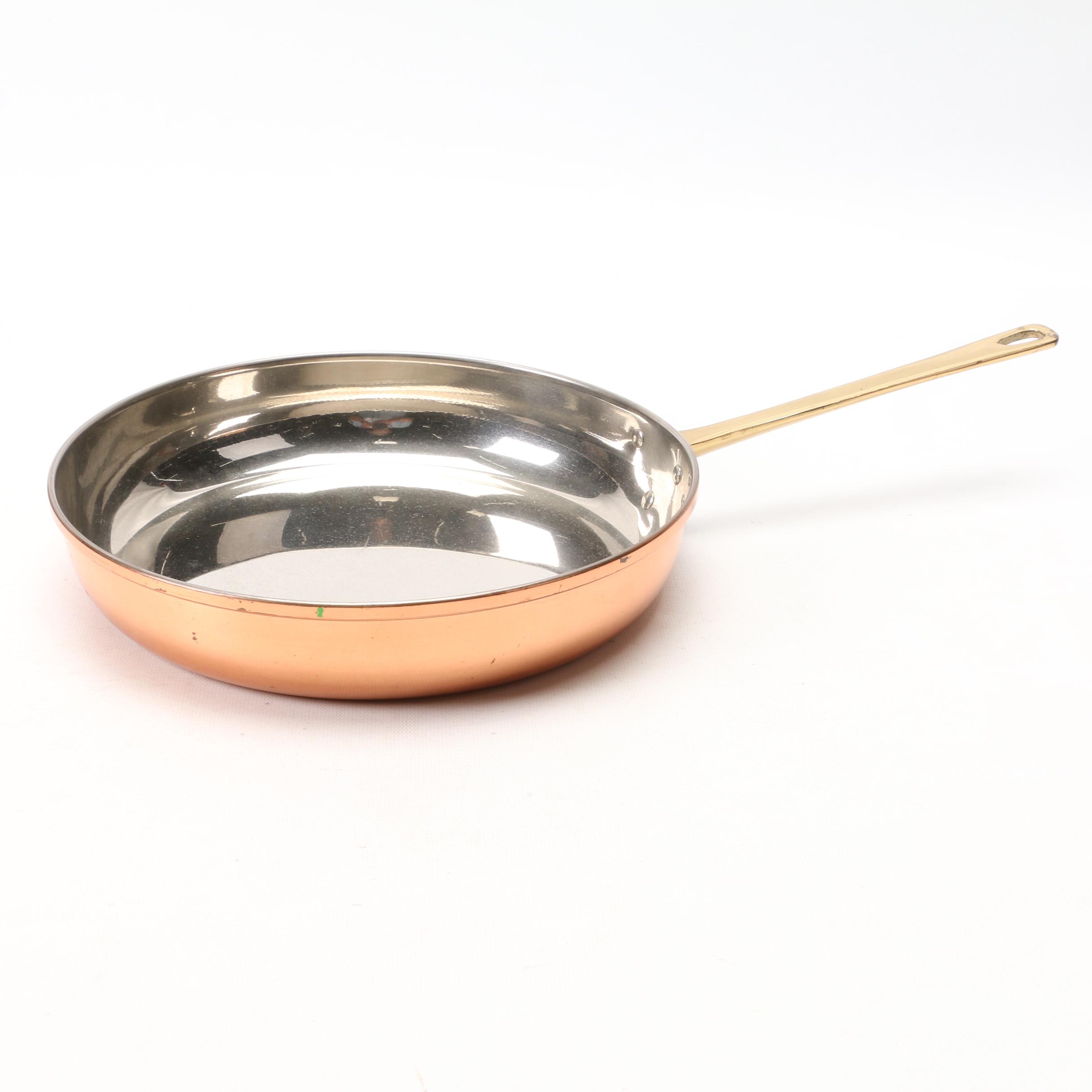 Old Dutch International Copper Clad Pots and Pans and Douro Copper Colander