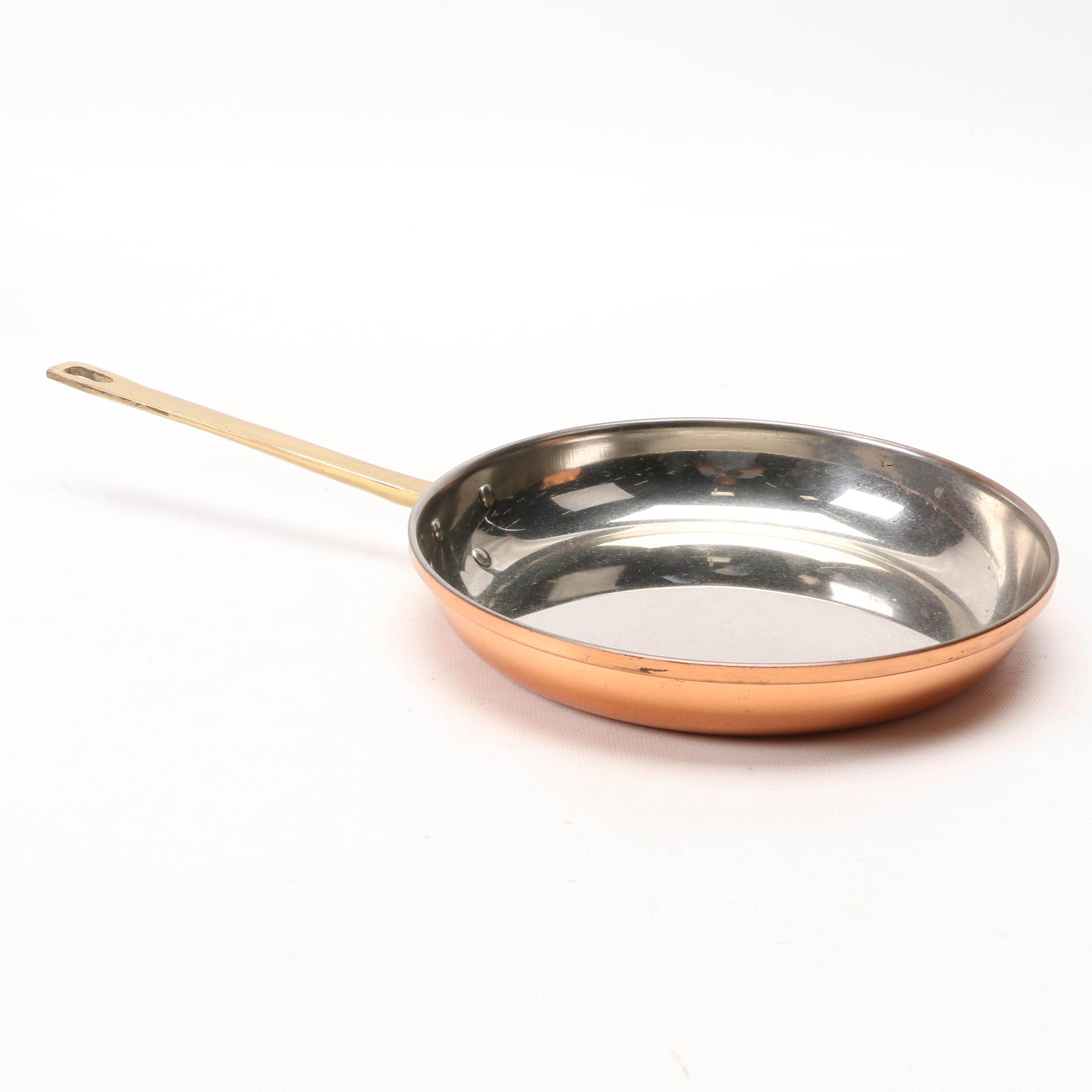 Old Dutch International Copper Clad Pots and Pans and Douro Copper Colander