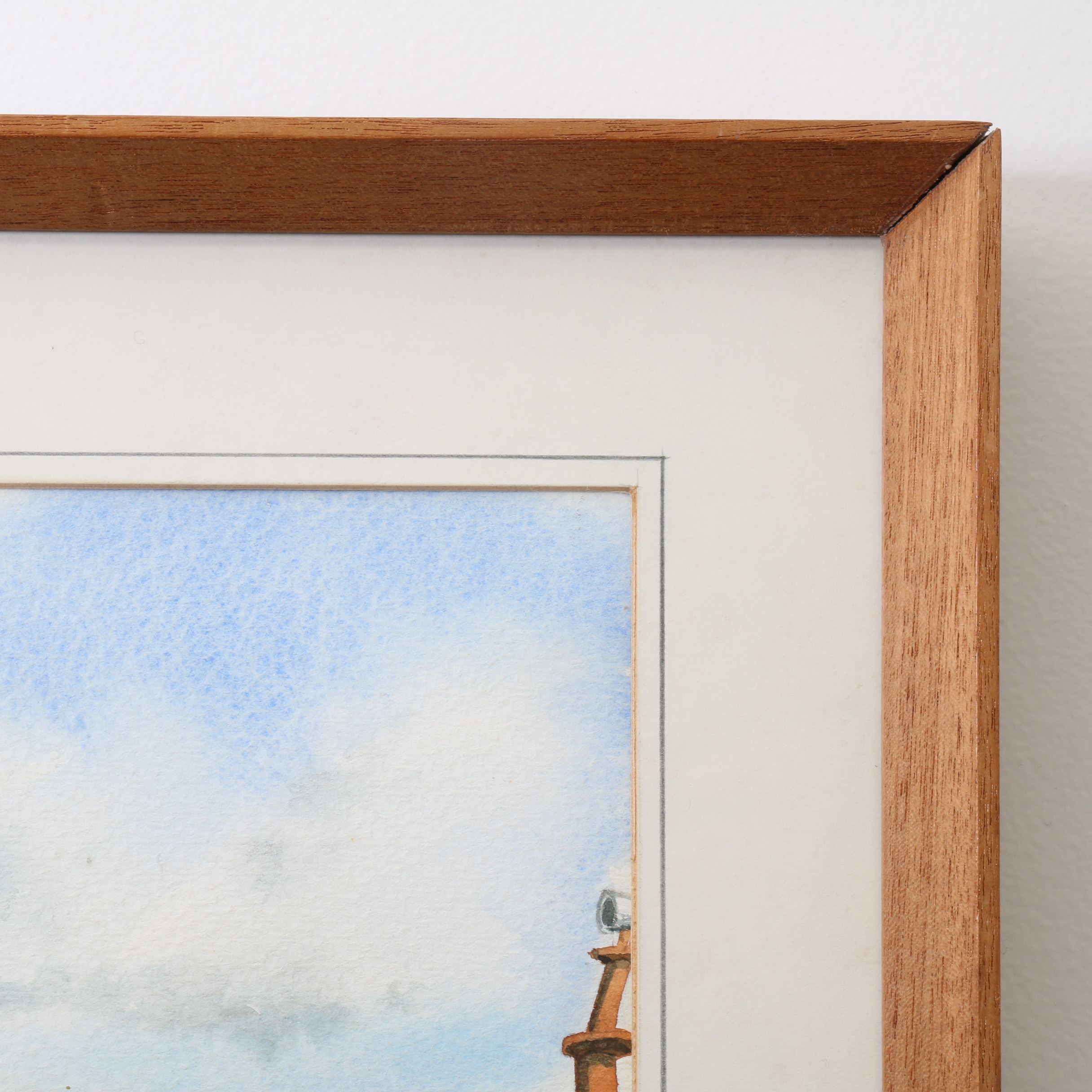 L.R. Davies Watercolor Painting "St. Clement's Truro"