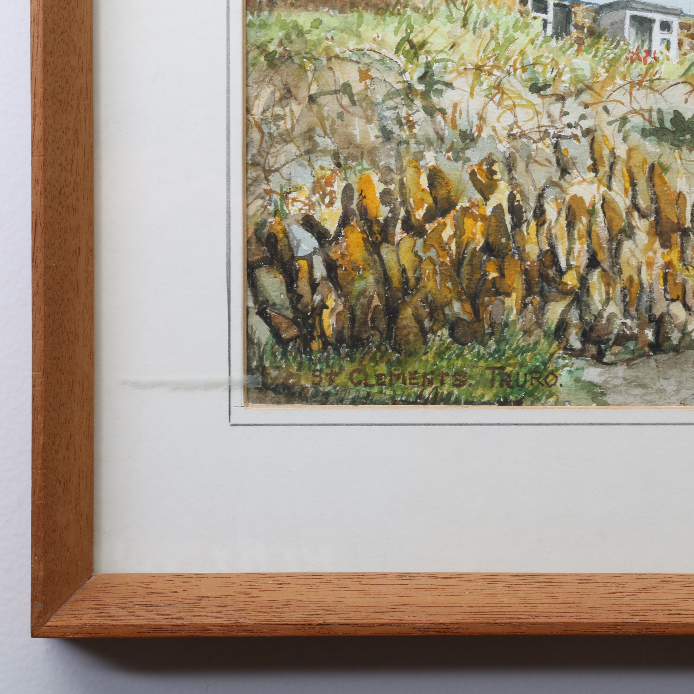 L.R. Davies Watercolor Painting "St. Clement's Truro"