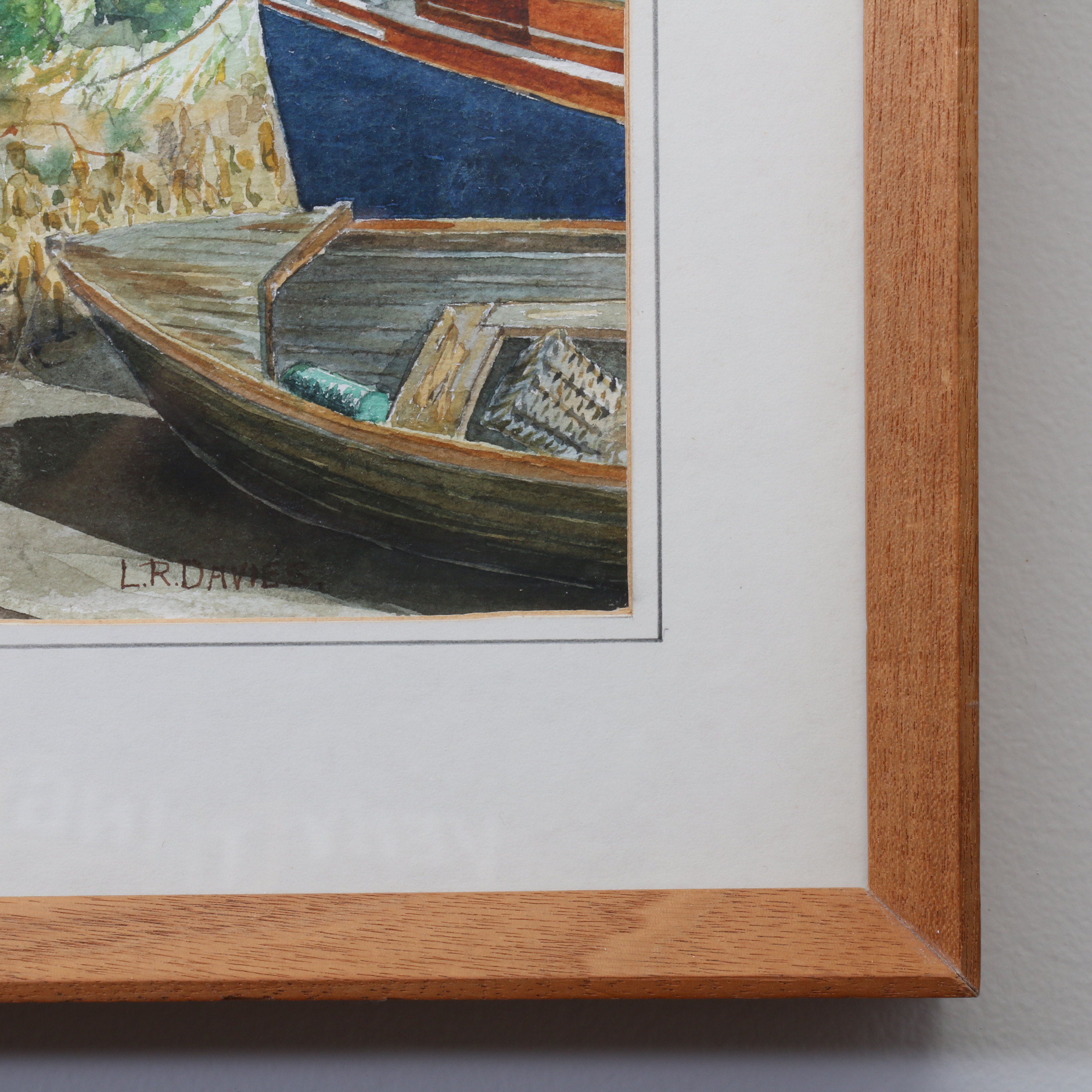 L.R. Davies Watercolor Painting "St. Clement's Truro"