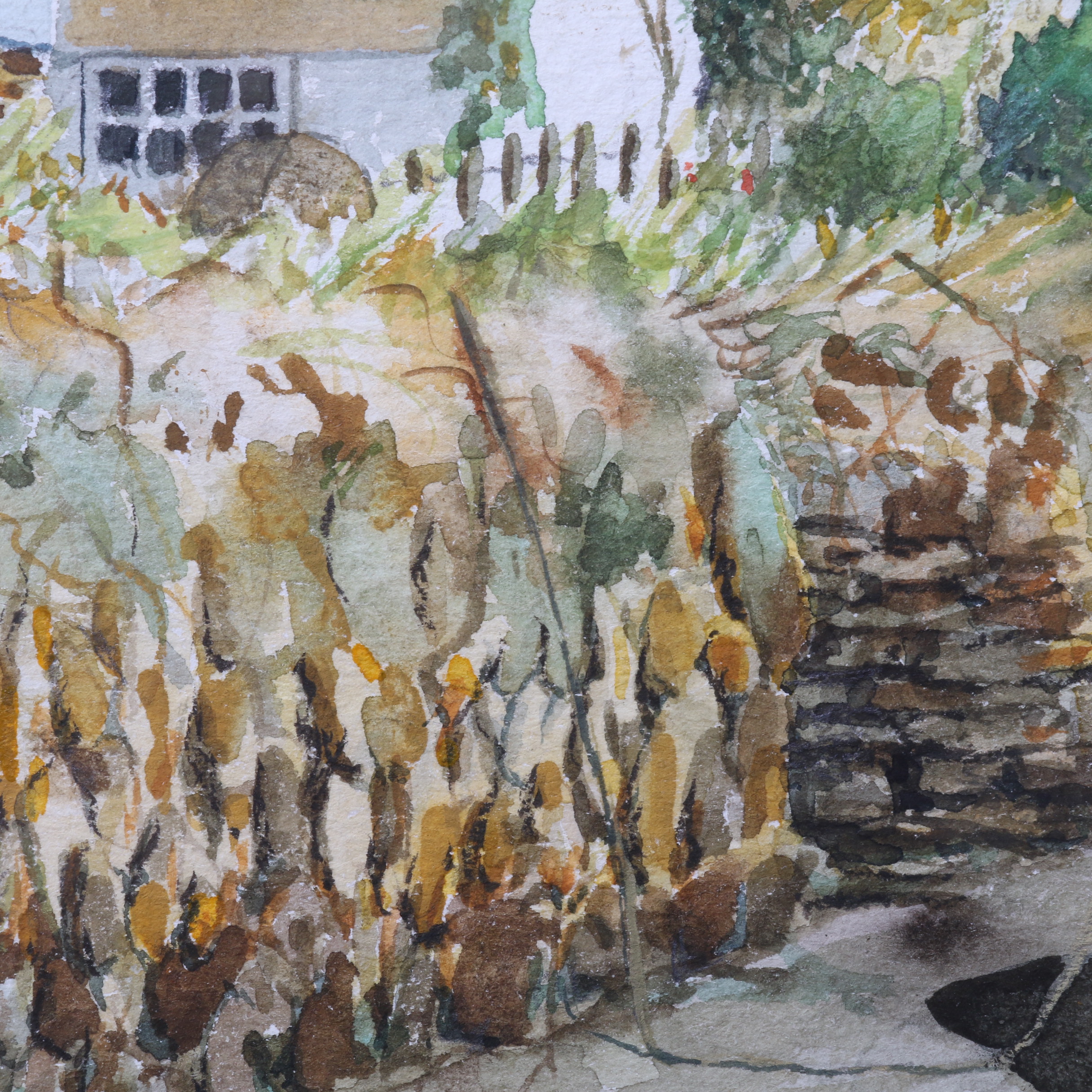 L.R. Davies Watercolor Painting "St. Clement's Truro"