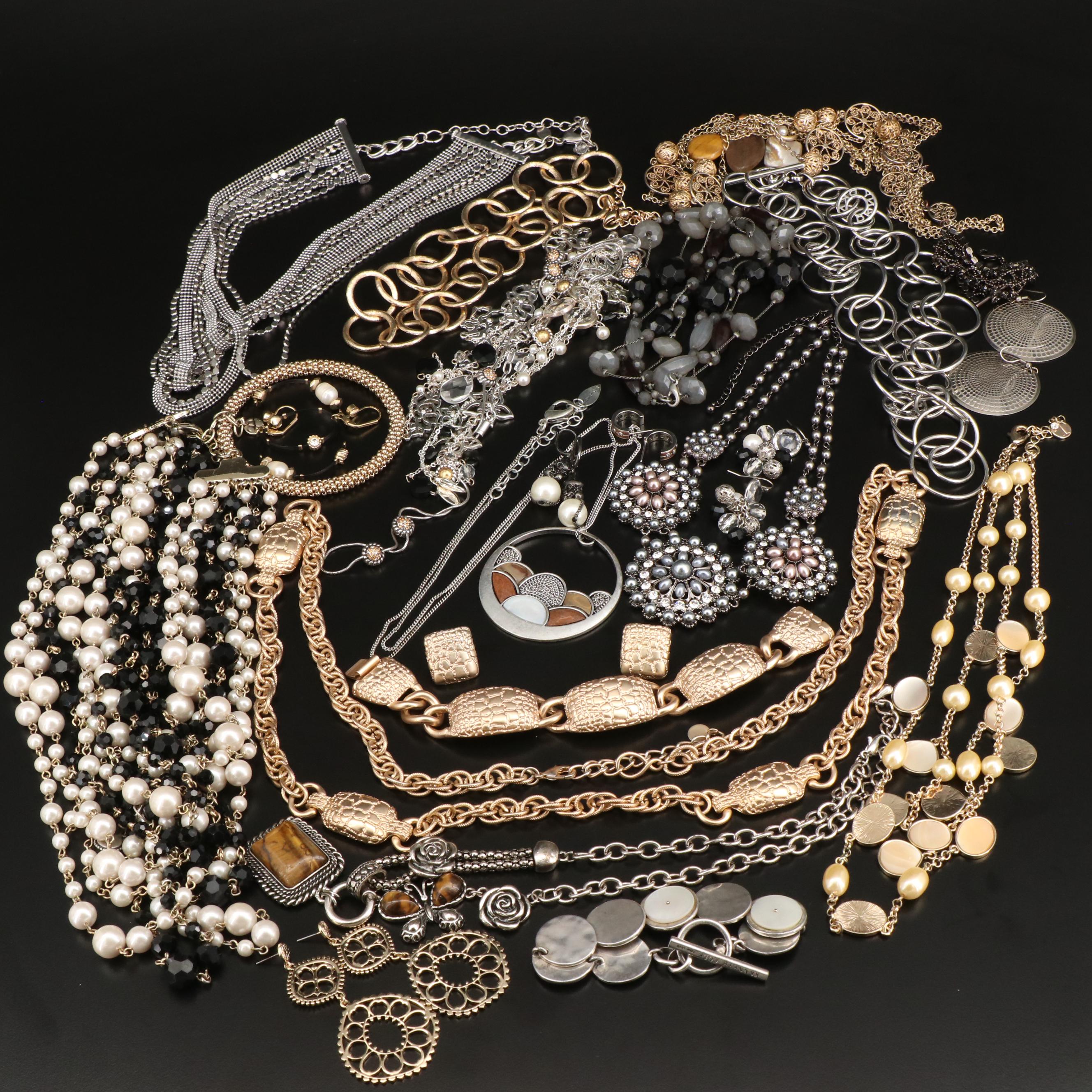 Collection of Jewelry Featuring Kenneth Cole, Talbots and Brighton